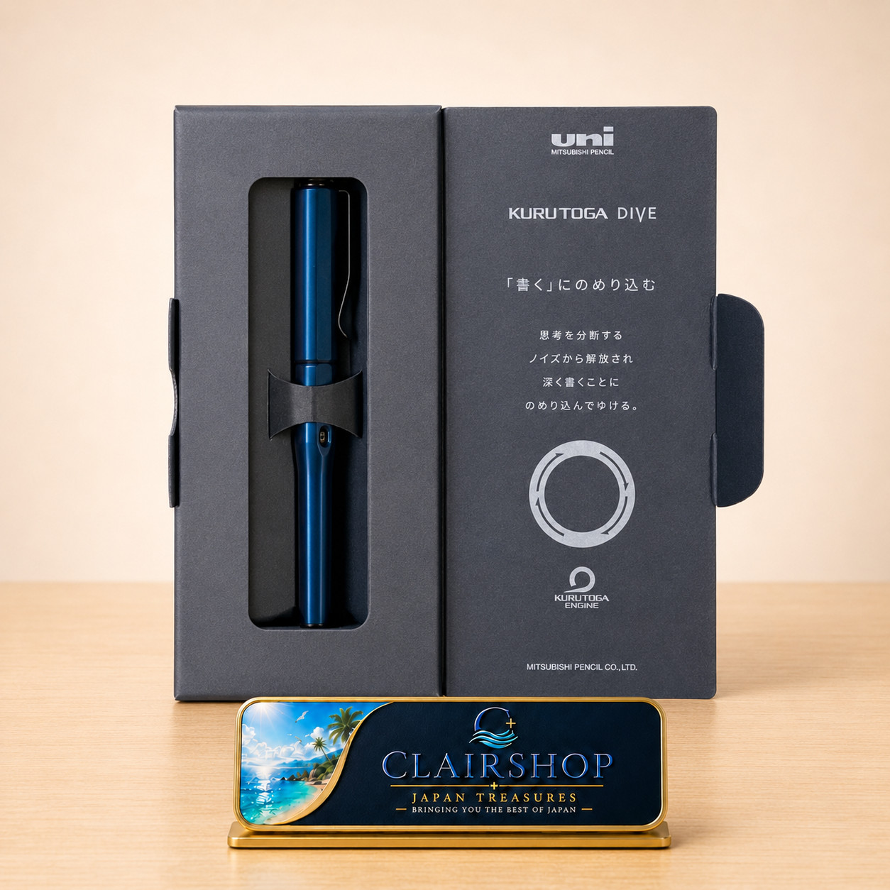 Uni Kuru Toga Dive Abyss Blue 0.5mm Mechanical Pencil New Boxed Stationery
