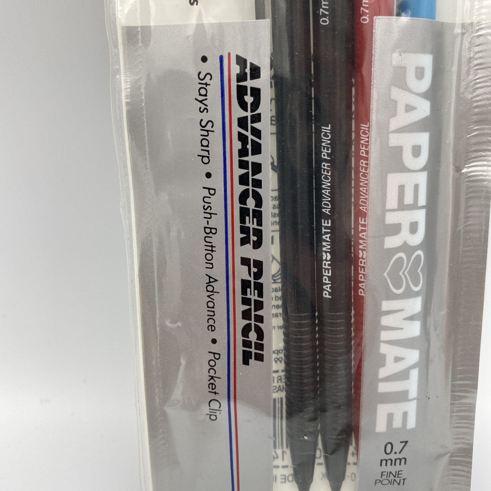 4-pack VINTAGE 1985 PAPER MATE ADVANCER PENCIL 0.7 MM FINE POINT Made In Japan