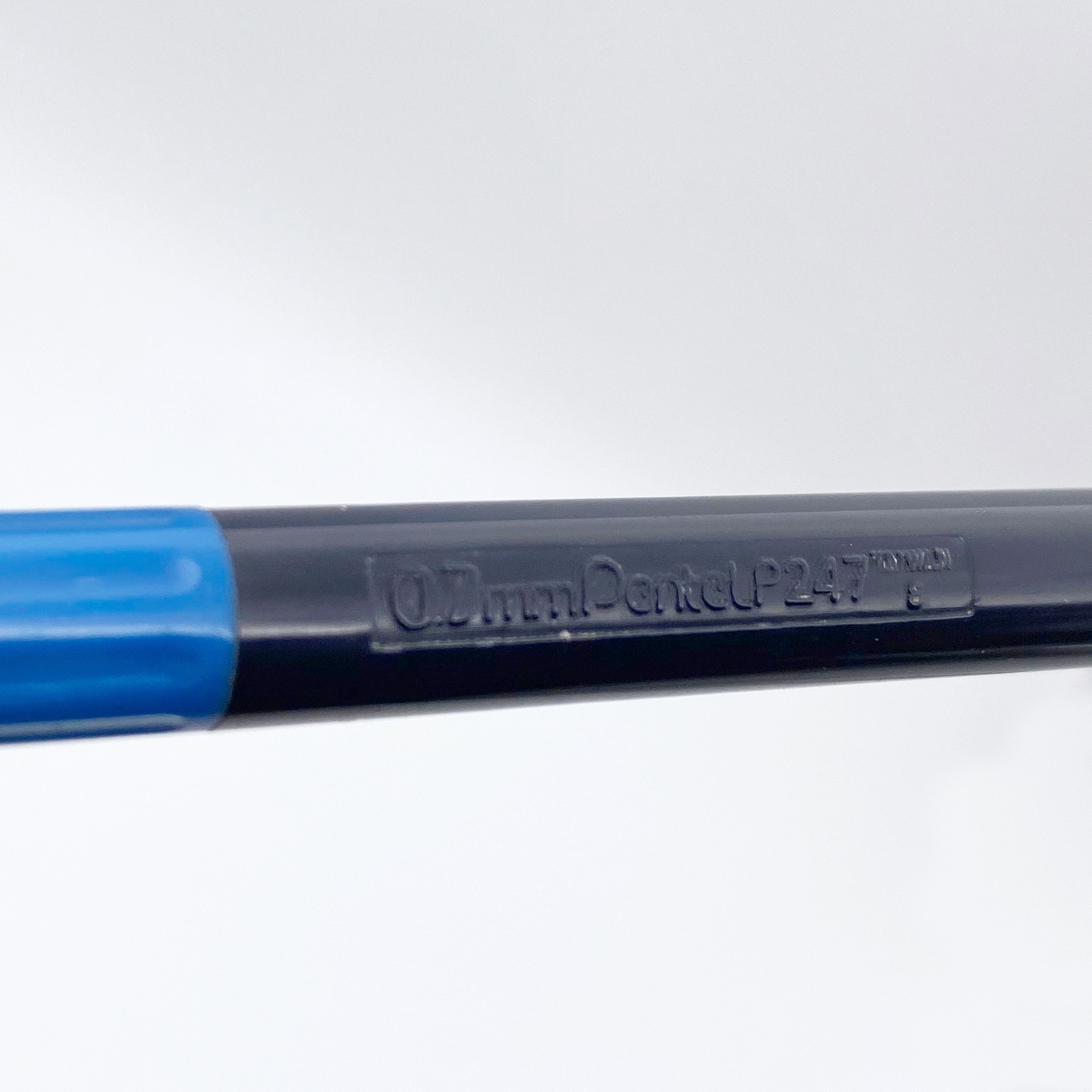 Vintage Pentel P247 Mechanical Pencil 0.7mm Black Blue & Chrome – w/ Lead