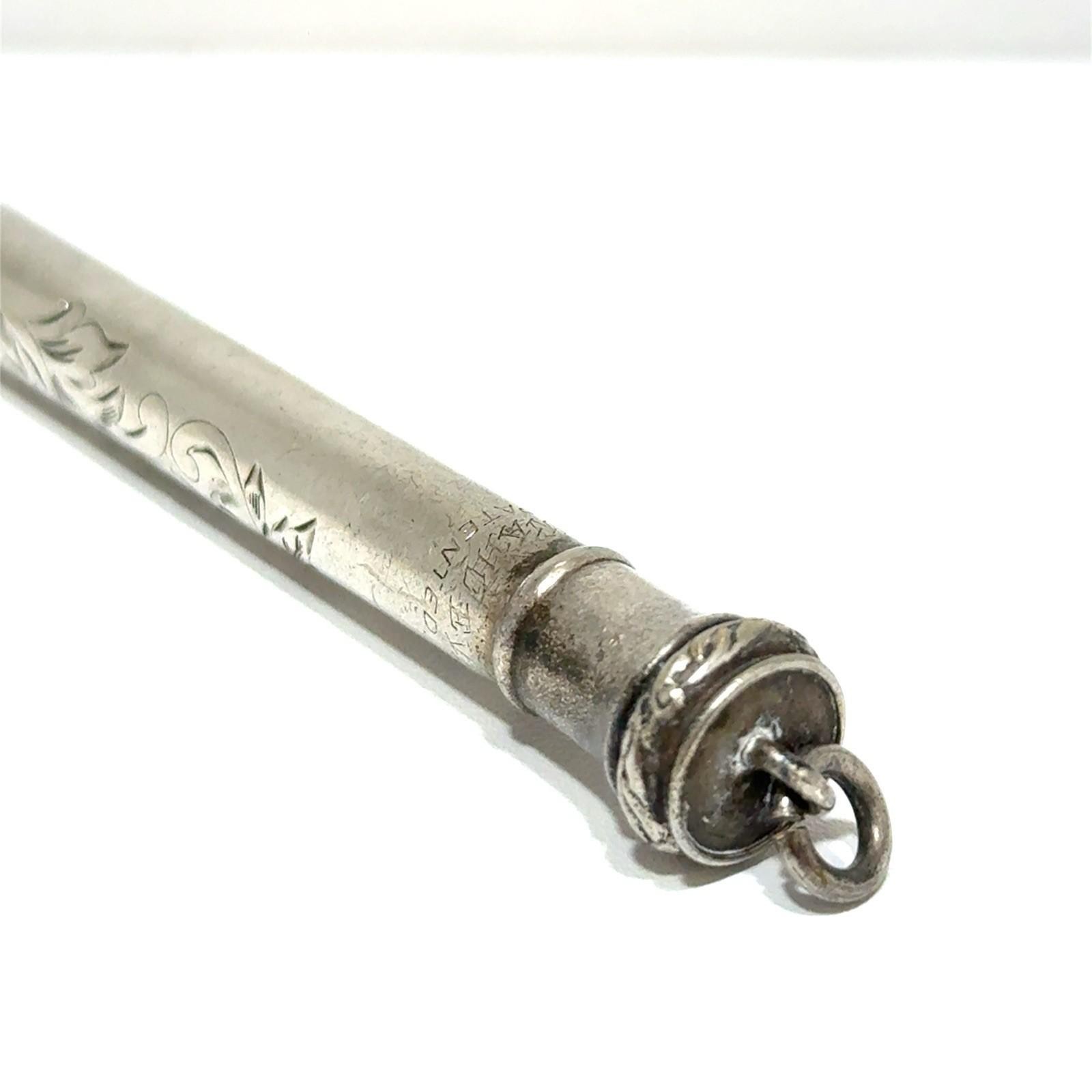 Wahl Eversharp 4” 925 Sterling Silver Mechanical Pencil – Monogrammed – 15.2g