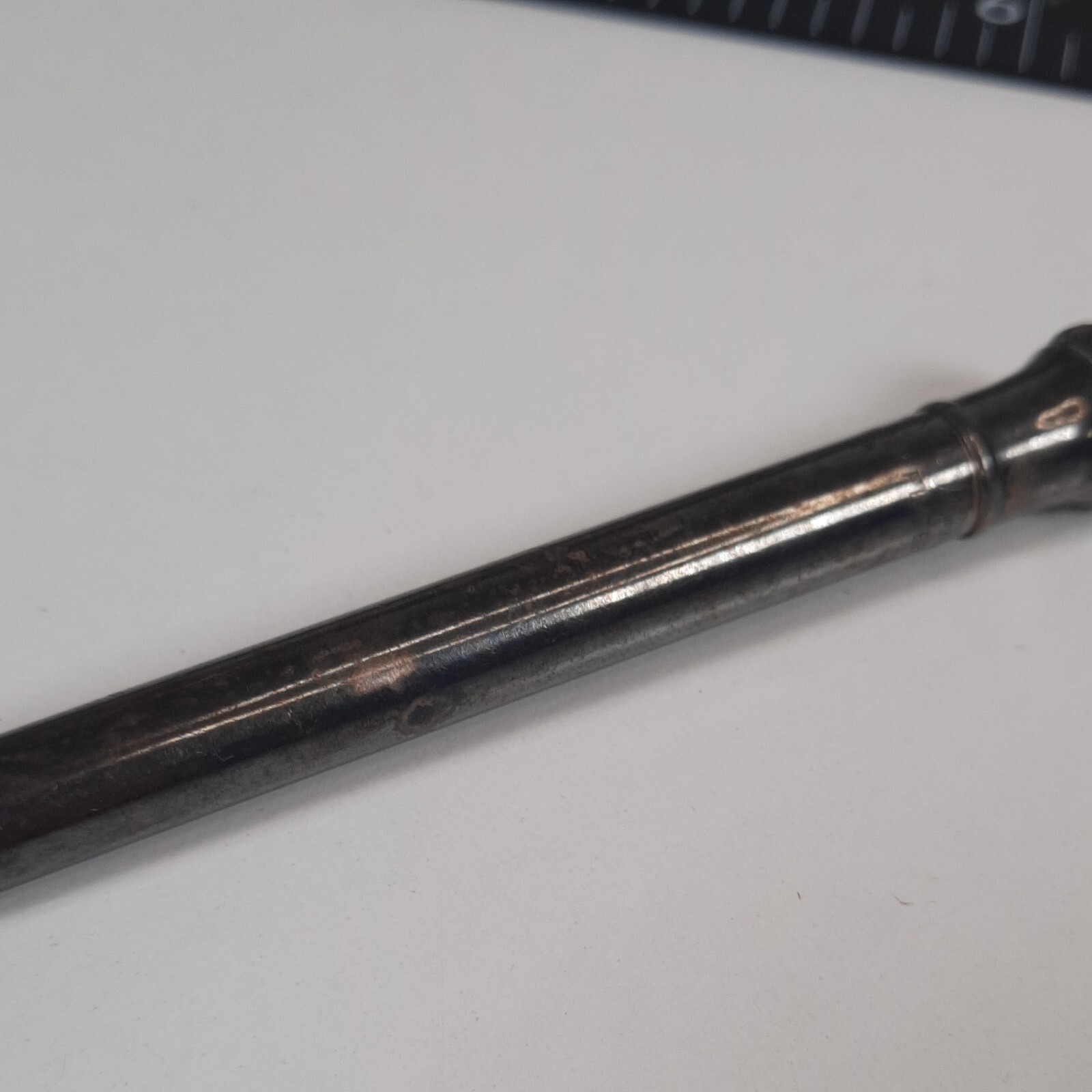 Vintage Wahl Eversharp ring top miniature mechanical pencil pendant Silver Plate