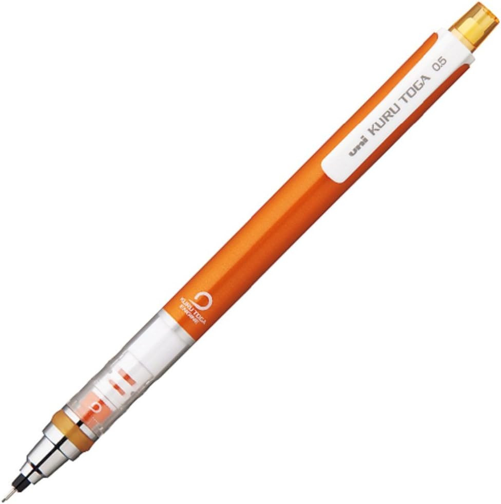 Kurutoga Mechanical Pencil Standard, 0.5Mm, Orange (M54501P.4)