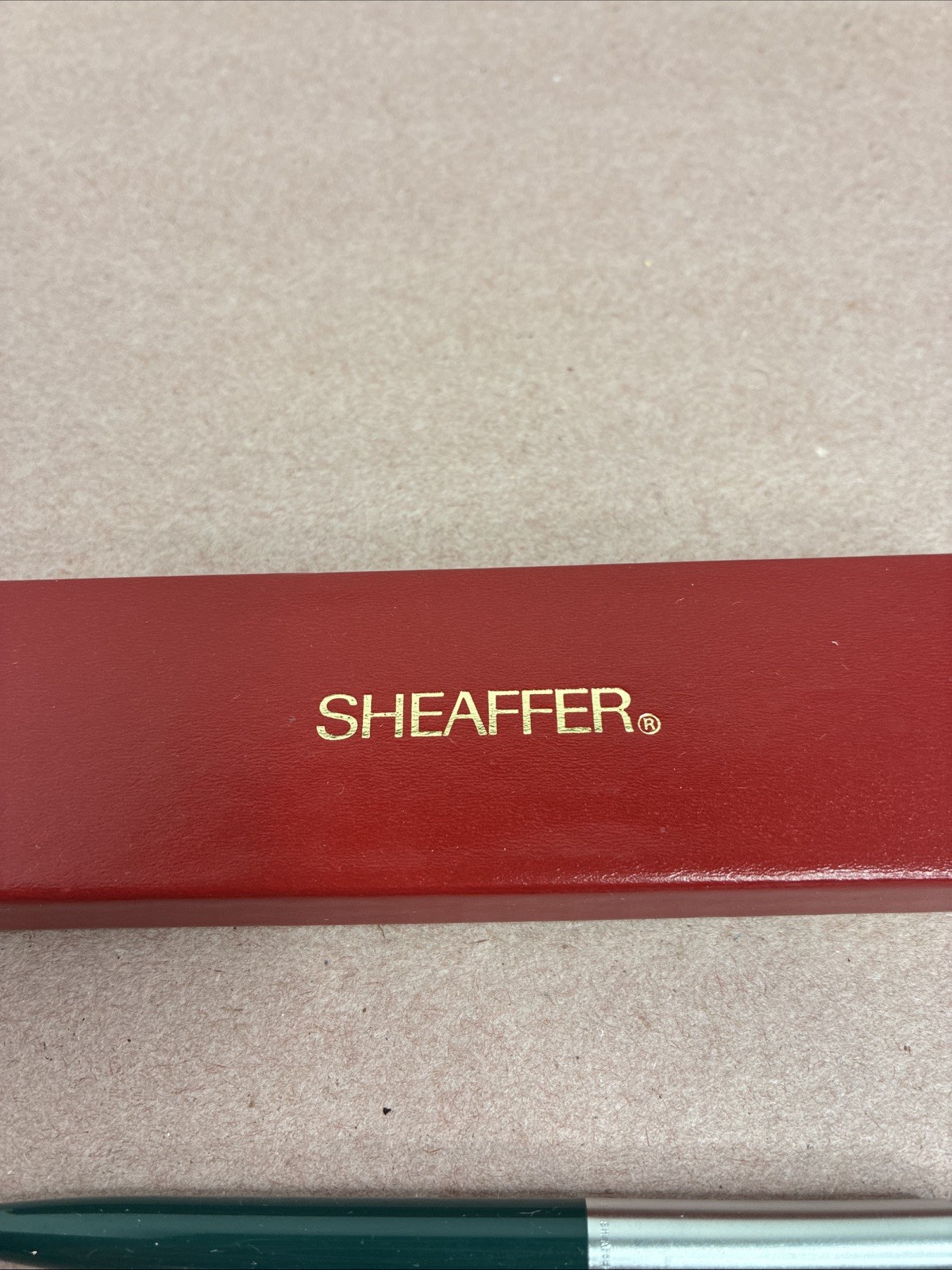 Vintage Chrome & Green Sheaffer Mechanical Click Pencil