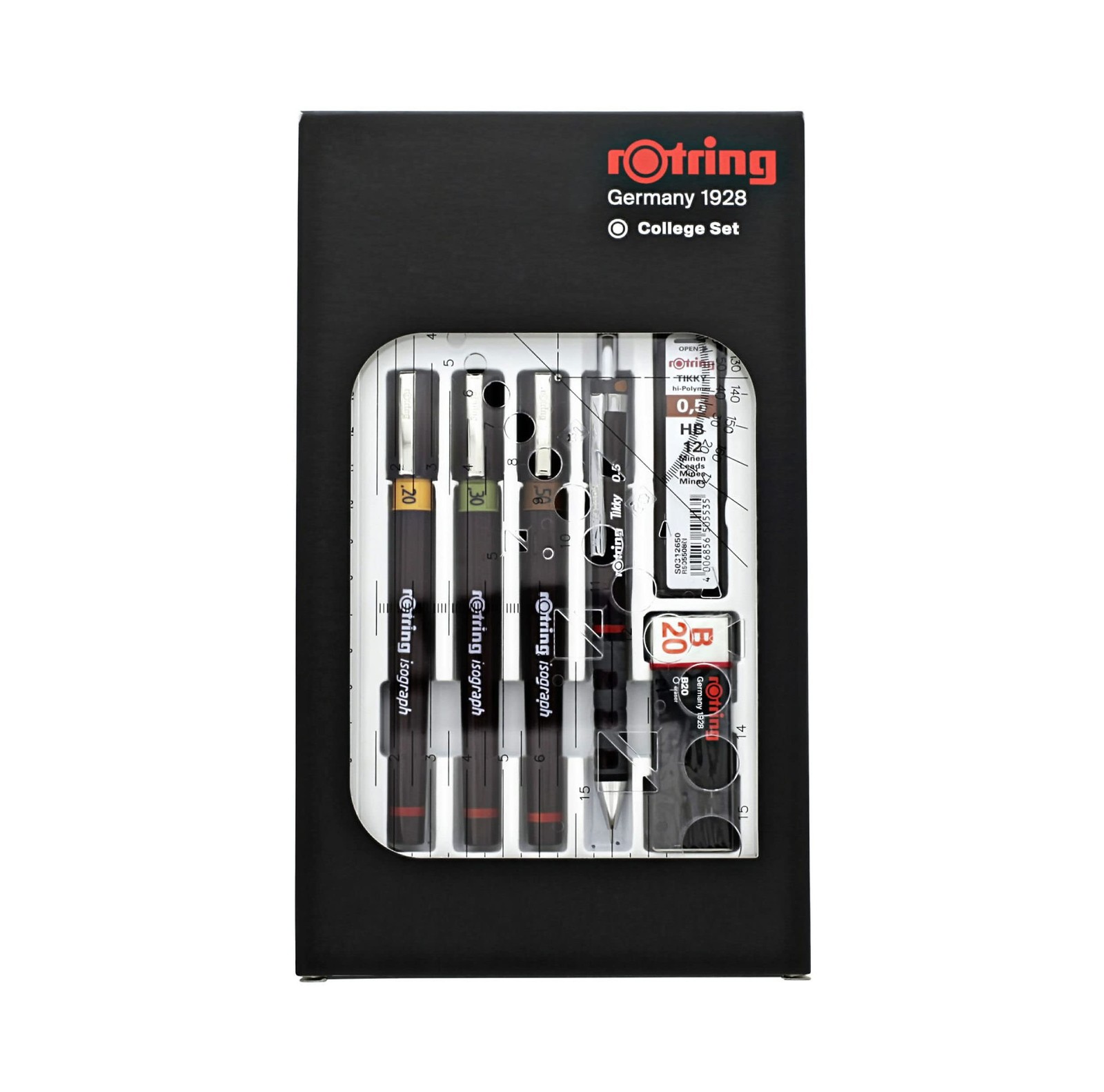 Isograph Drawing Set with Pens Mechanical Pencil and Ink for Artists