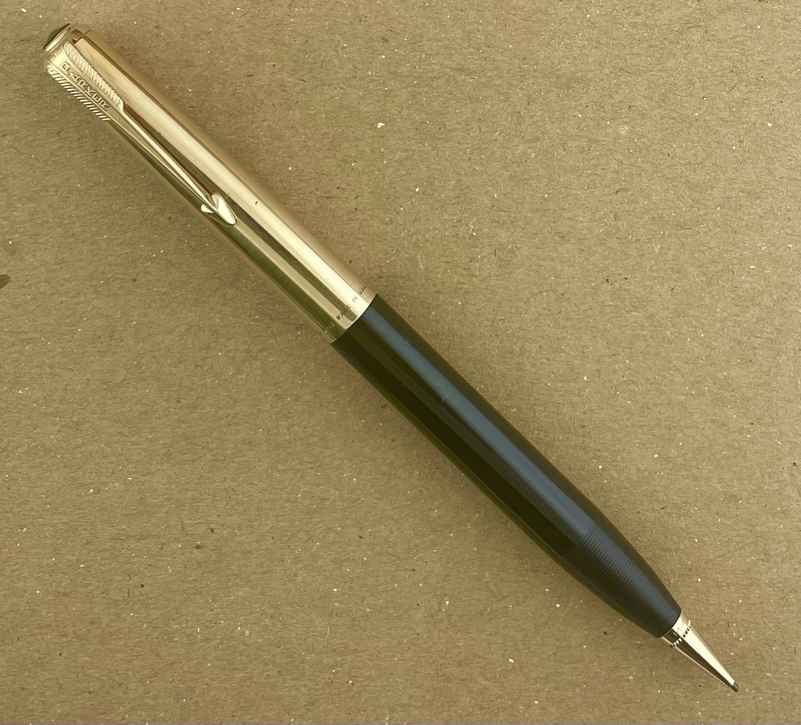 14K Solid Gold Cap Parker 51 Fountain Pen Pencil ~ About $800 Scrap ~ Clean!