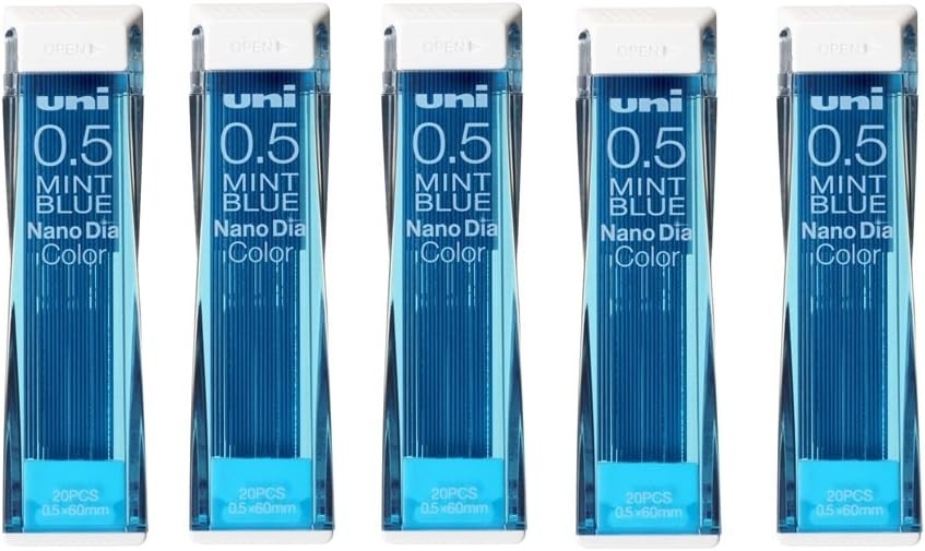 Mechanical pencil leads mint blue 05mm value set