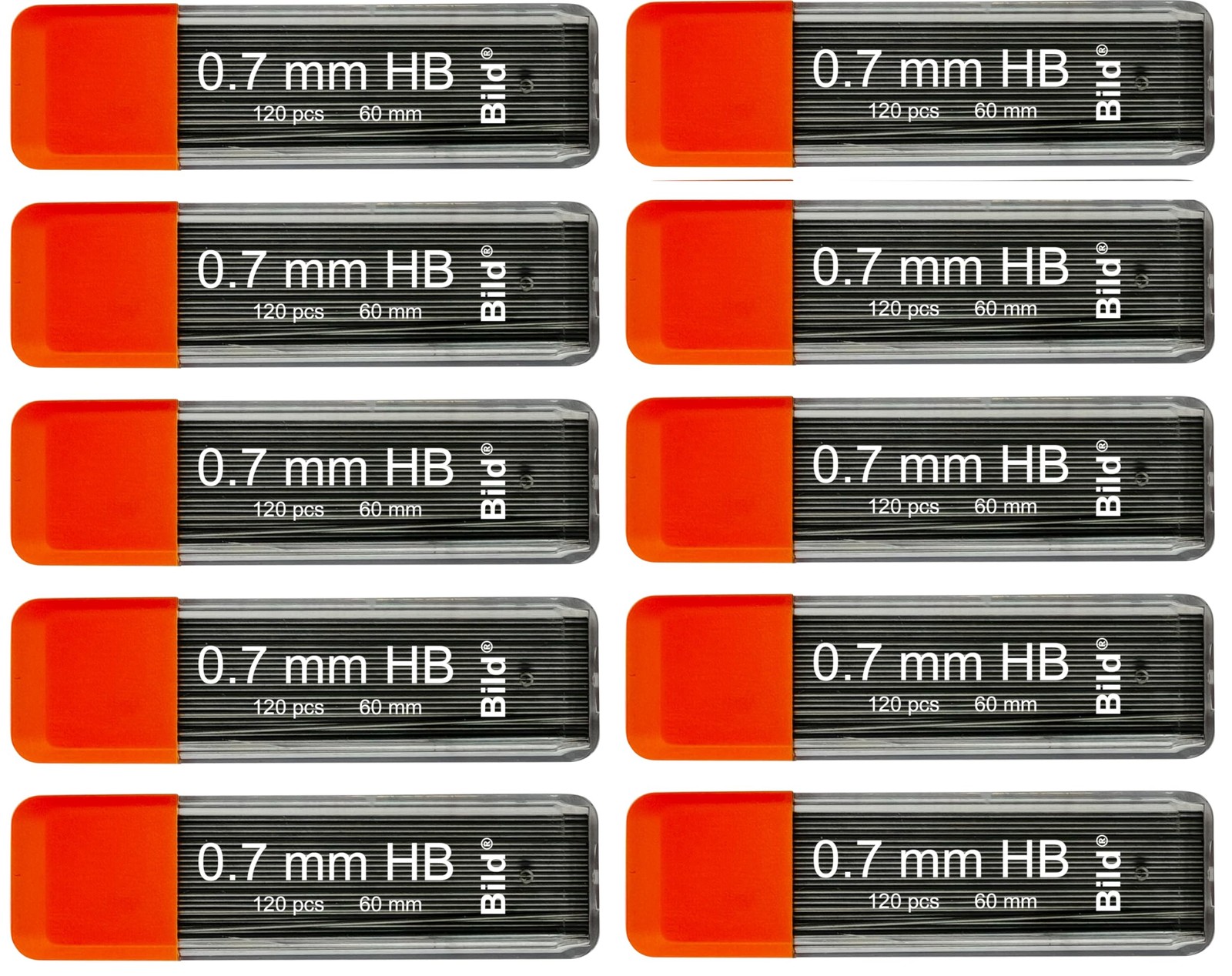 1200 Premium 0.7 mm Mechanical Pencil Lead Refills (HB Mega, 0.7 mm)