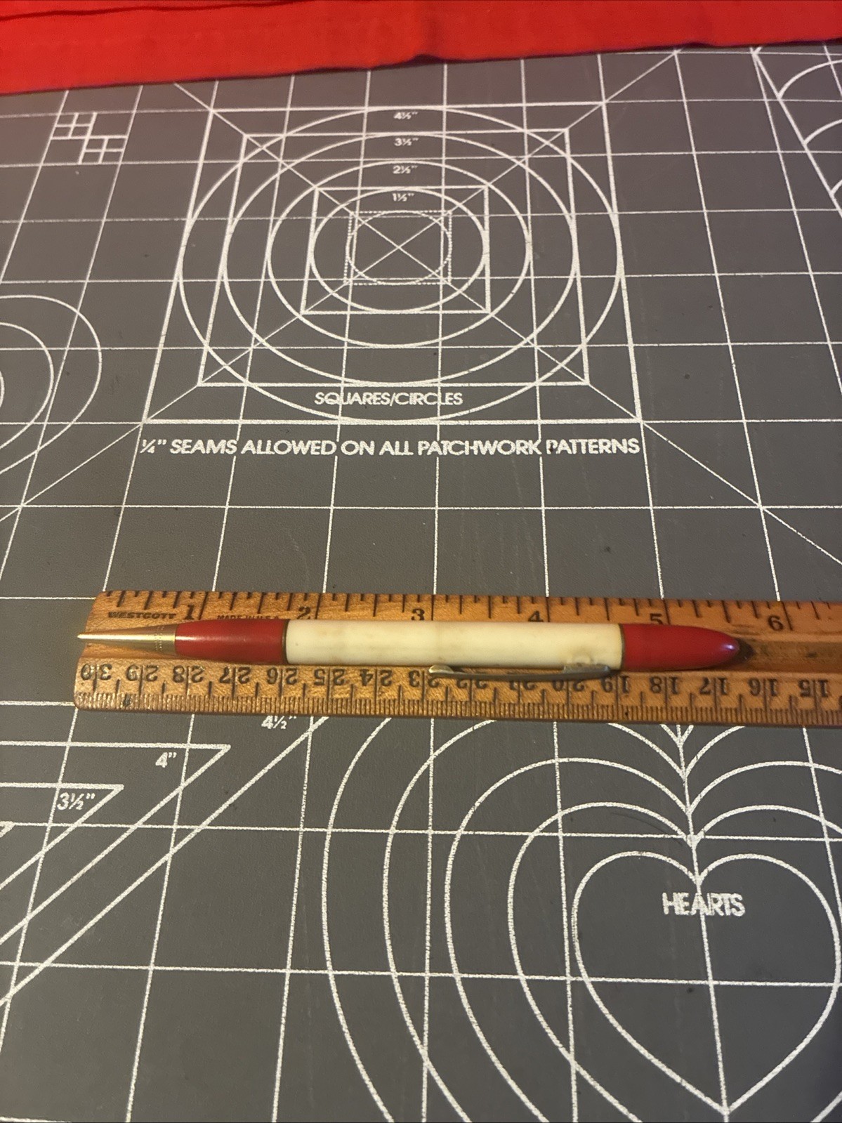Vintage Red Point Ohio Carbon Co. Mechanical Pencil Made in USA Very Rare Item!!