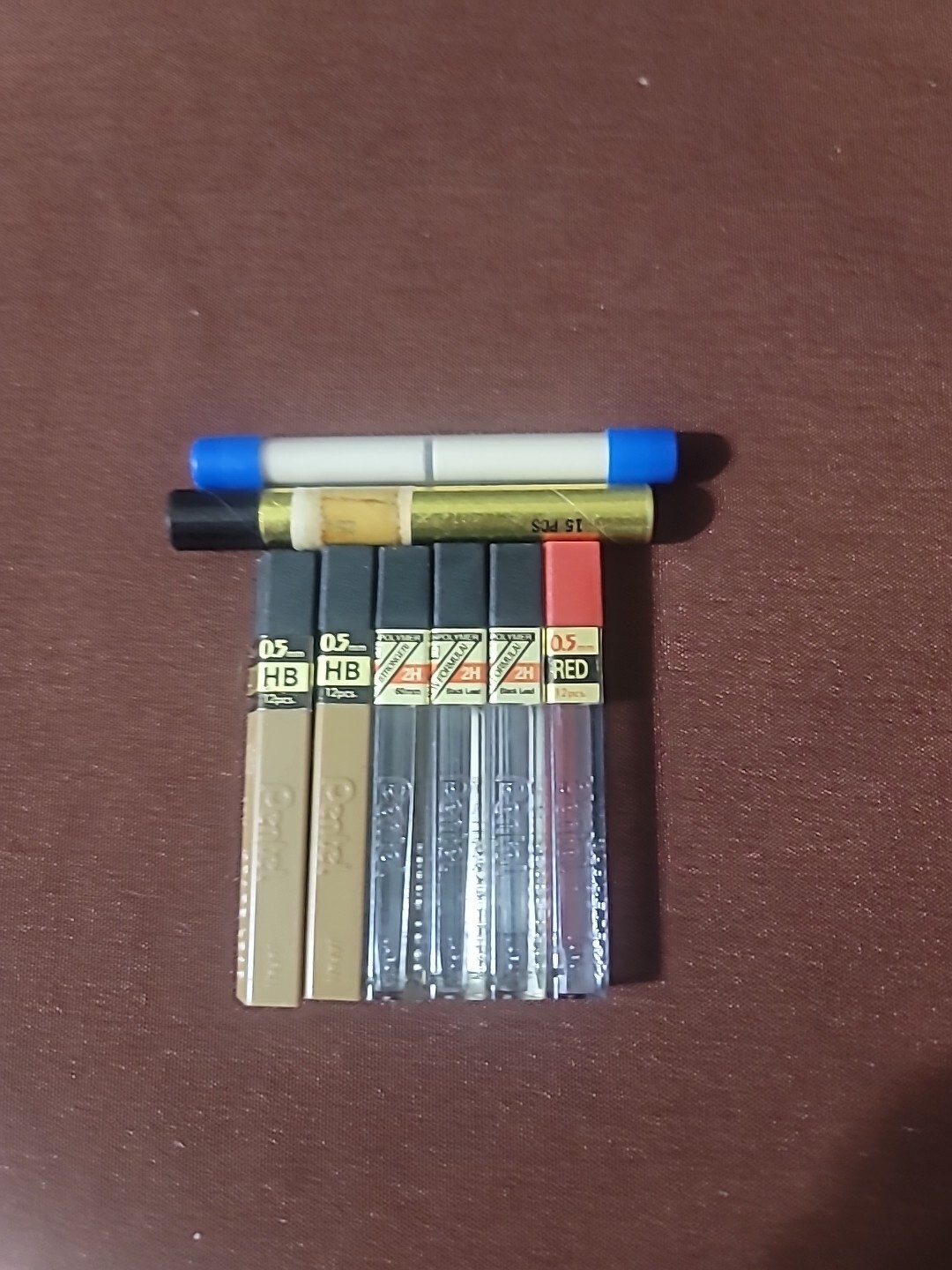 Lot Of 6 Vintage Pentel Pencil Lead Sticks 0.5 Japan Stationery Company