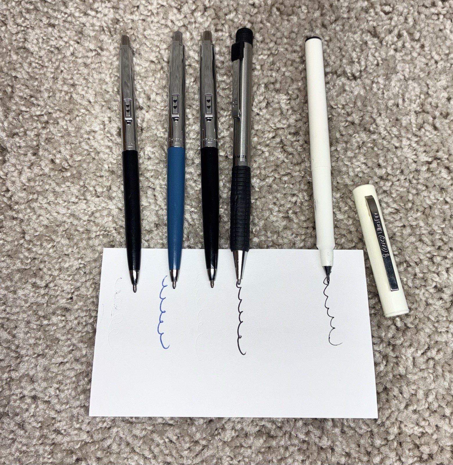 VINTAGE LOT Pentel A3DX Pens Mechanical Pencils Paper Mate Double Heart Refill