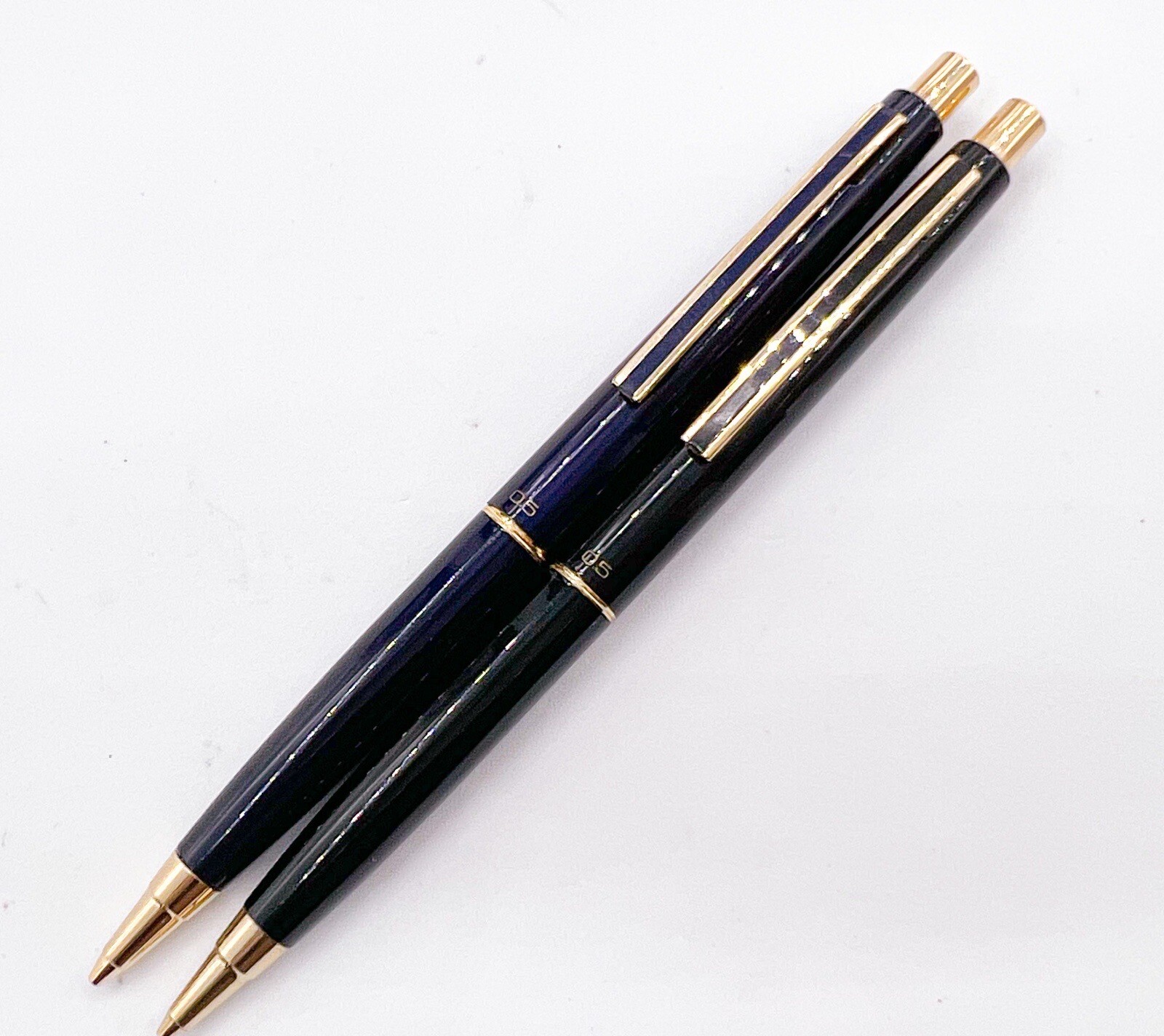 Sailor 2pcs Full Metal Mechanical Pencil Sliding Sleeve Dark Blue & Black
