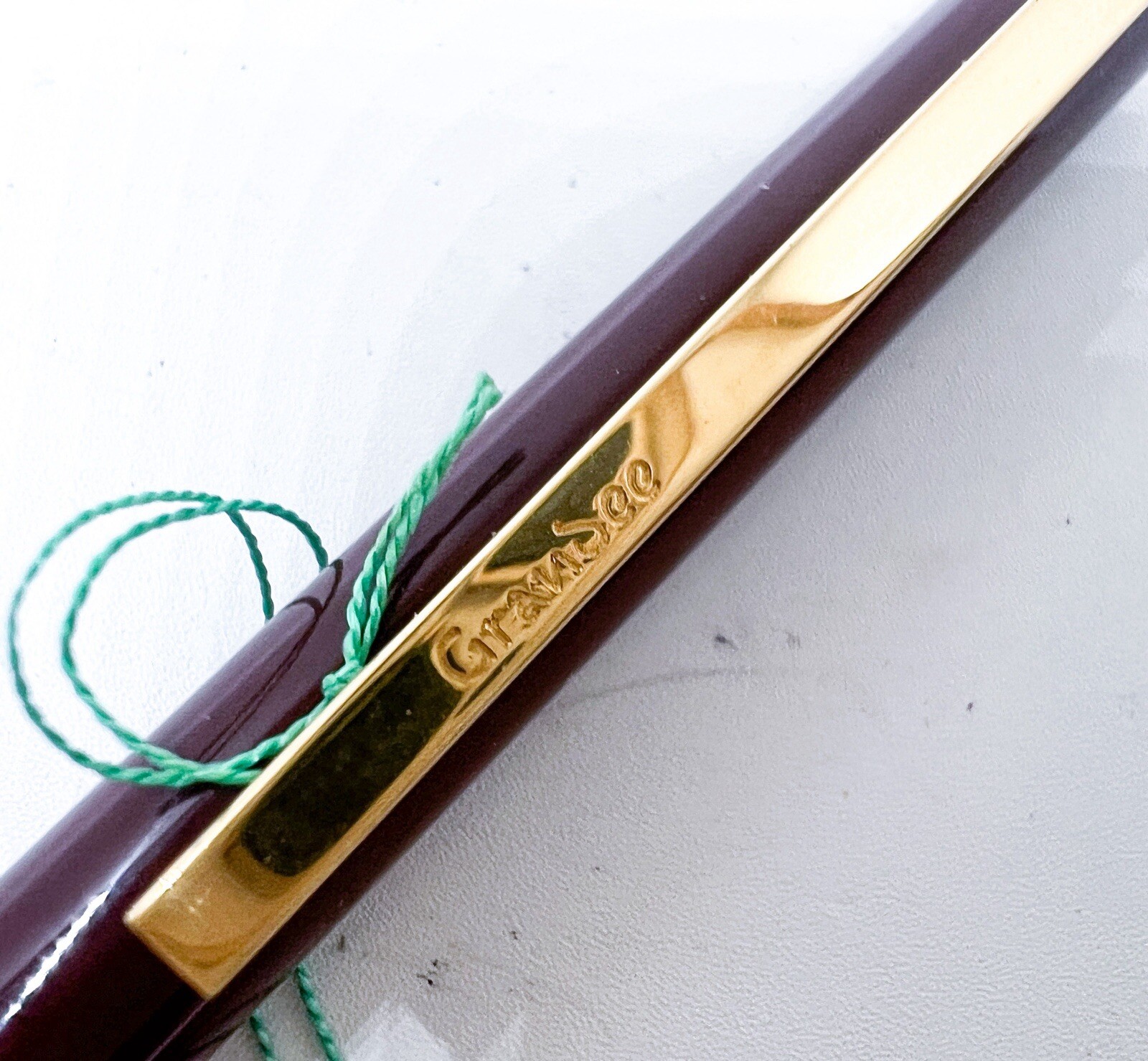 Mint pilot grandee Burgundy Brass Mechanical Pencil Double Twist retractable tip