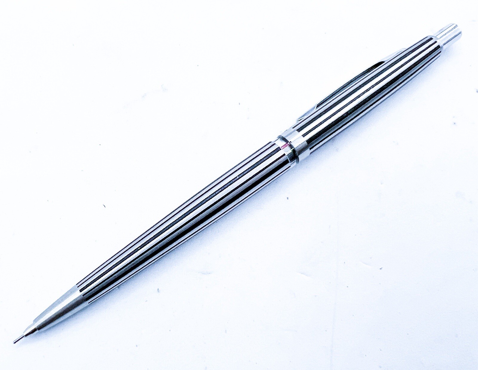Sailor Cassette Mechanical Pencil Etched Steel 0.3/0.5 Manual retract Tip