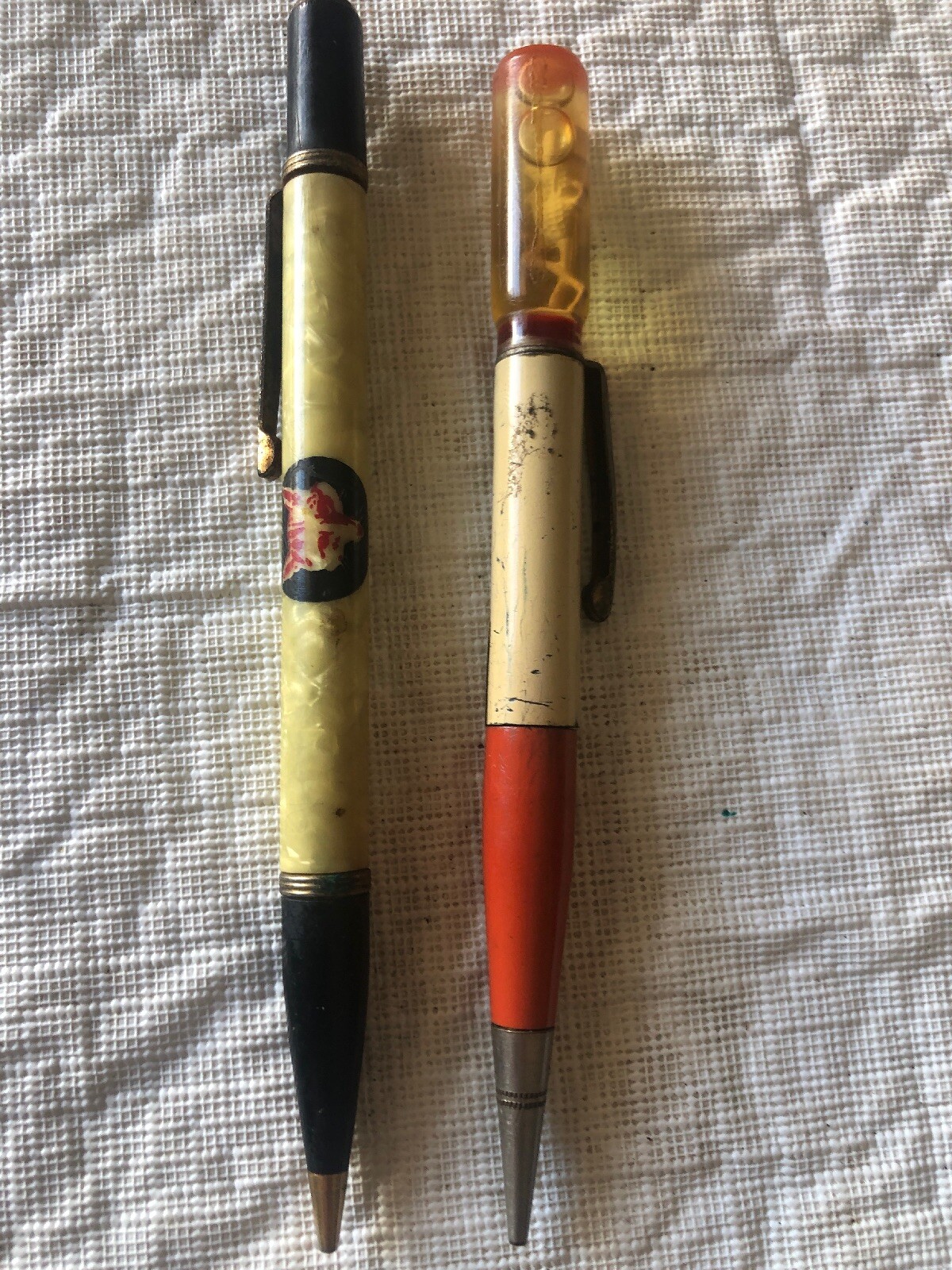 Vintage (2) Mechanical Pencils for Repair or Parts Mr. Peanut $ Fox