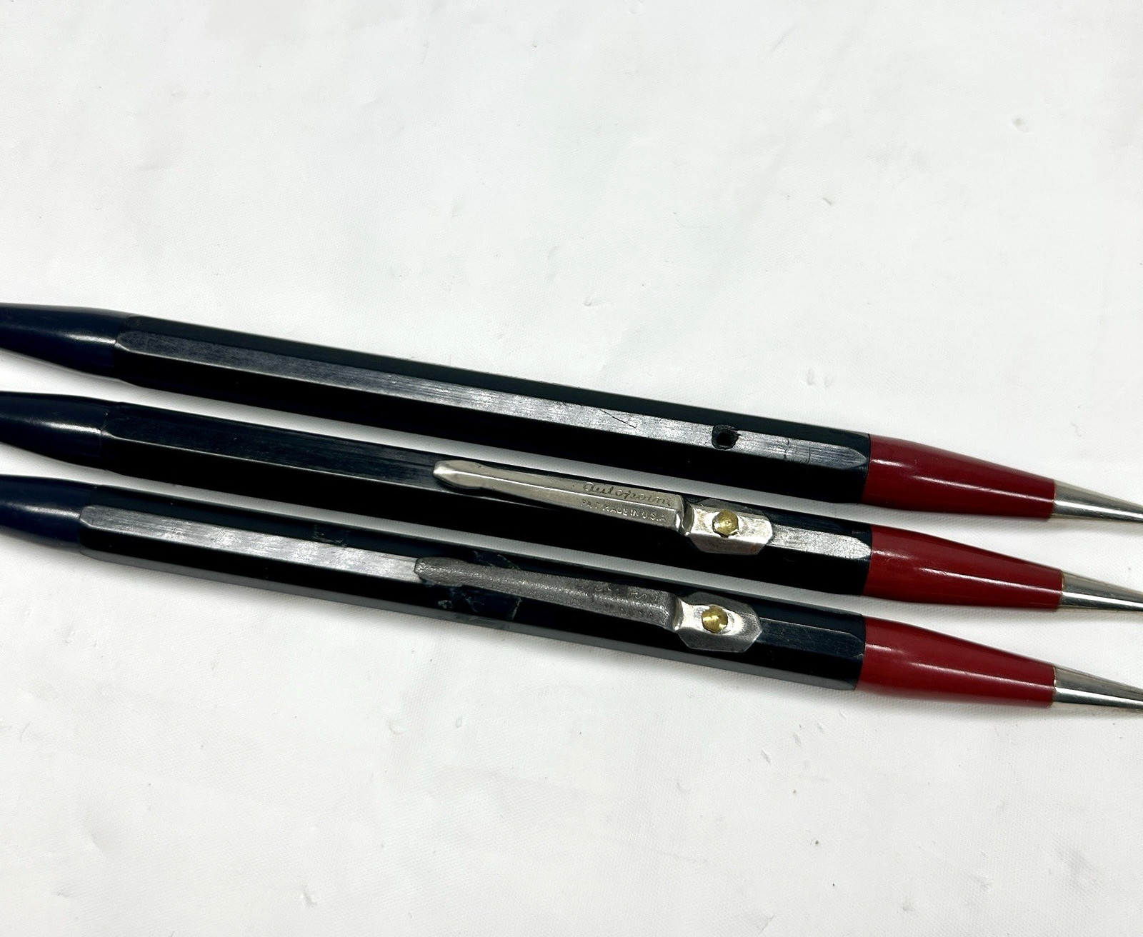 VTG Autopoint Double Sided Mechanical Pencils Real Thin Lead Red Black Lot of 3