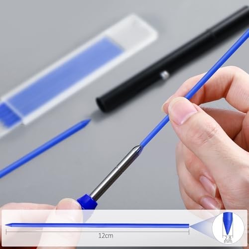 Mechanical Pencil Refills 2.8mm HB 24 Pack Carpenter Graphite for Woodworking