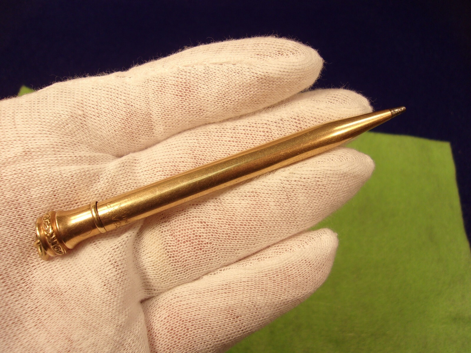VERY NICE OLDER VTG ANTIQUE ROSE GOLD FILLED 4″ MECHANICAL PENCIL WAHL EVERSHARP