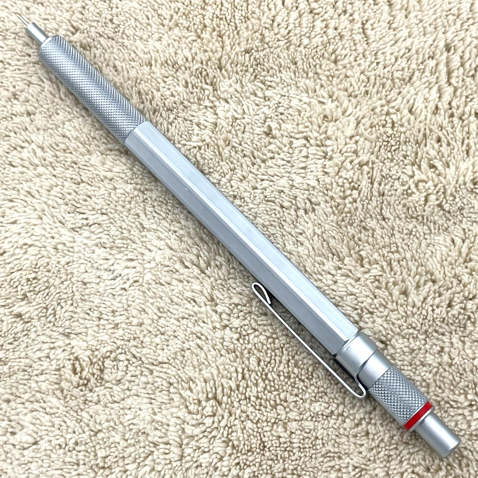 Vintage rOtring 600 Silver 0.35mm Mechanical Pencil No Logo Rare Japan
