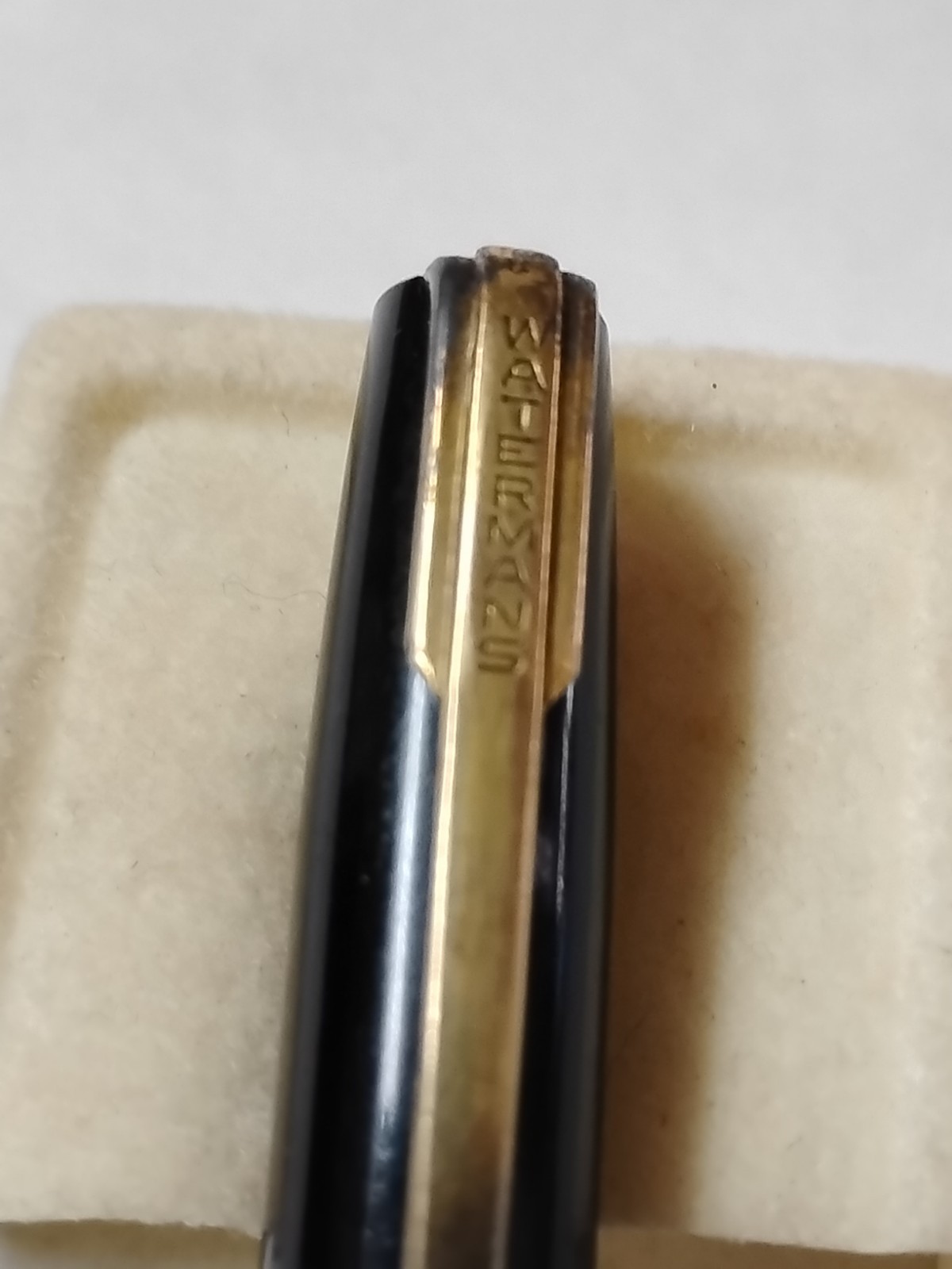 VTG Waterman Mechanical Pencil Black & Gold Parts Only Mid-Century USA #Q6