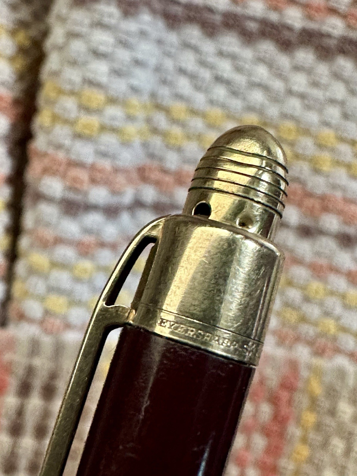 Vintage Eversharp Skyline Mechanical Pencil Maroon Gold Filled Trim USA Working