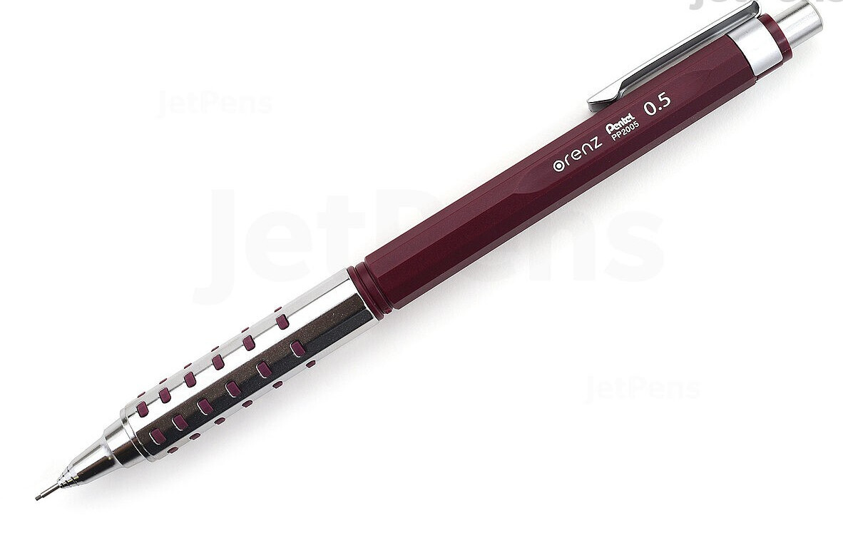 Pentel ORENZ AT DUAL GRIP XPP2005-B 0.5mm Mechanical Pencil Burgundy Made Japan
