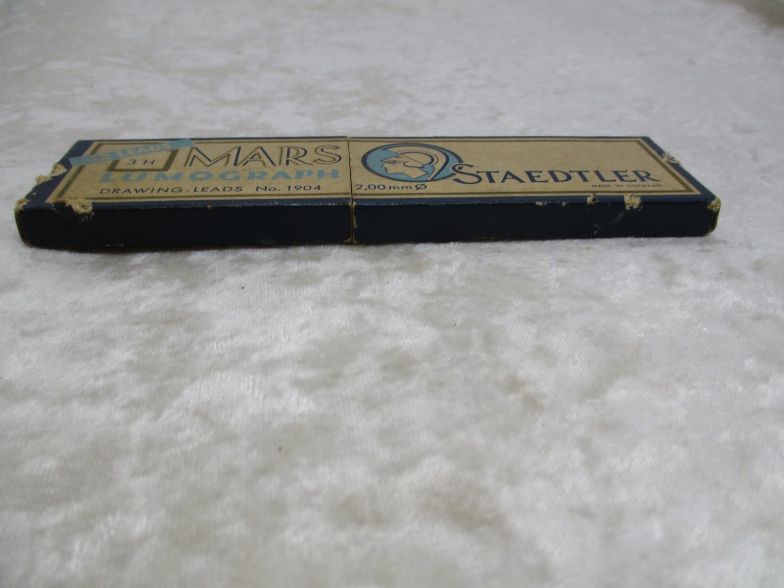 Vintage Box of Mars Lumograph Staedtler Drawing Leads No. 1904-3H, NOS