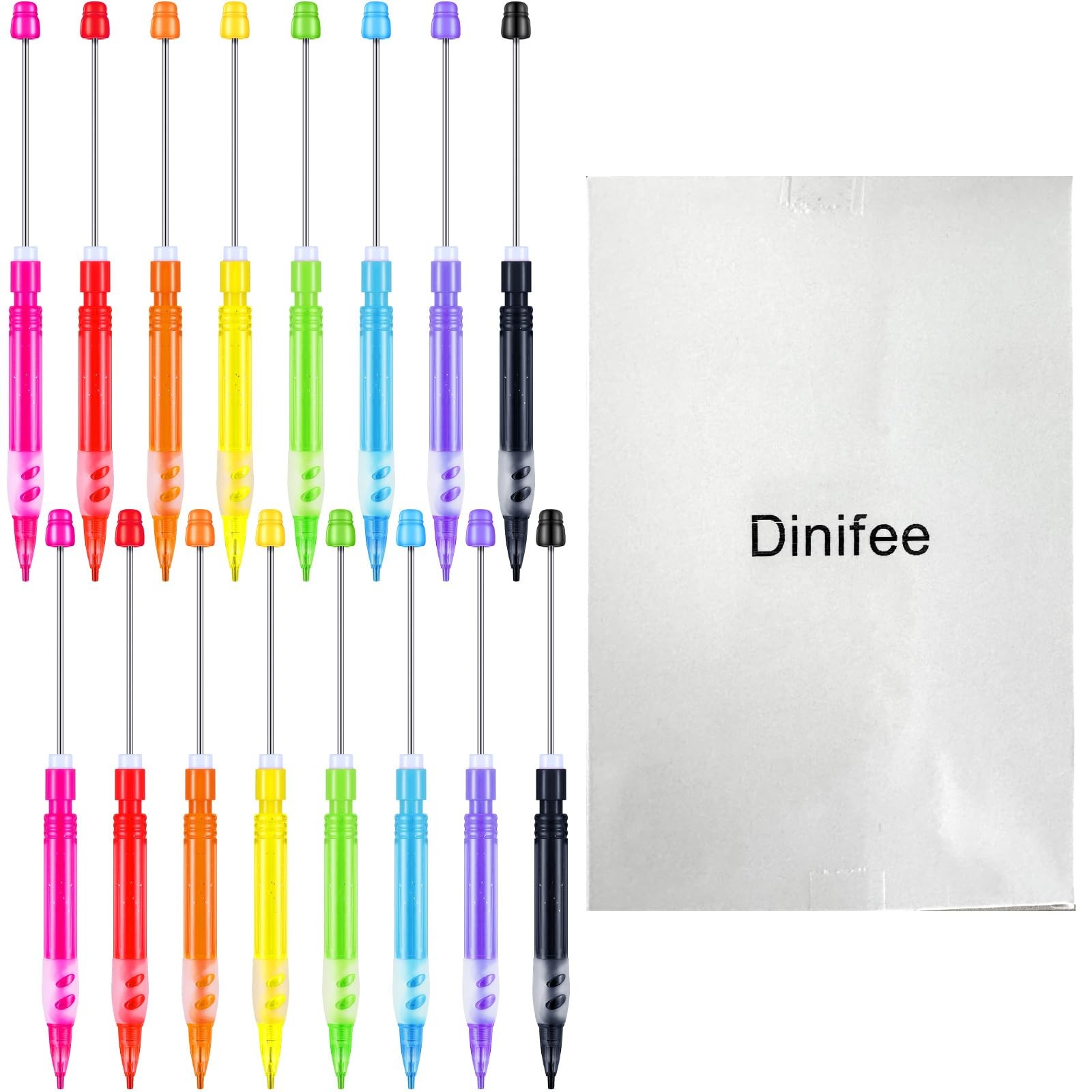 Beadable Mechanical Pencil Set 16 PCS Mini Drawing DIY Craft Pencils Pen