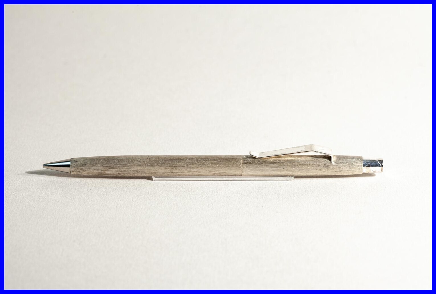 1970s 925 Silver Press Pencil In Gold Plated For 0.5 Mm Mines – Germany Metal