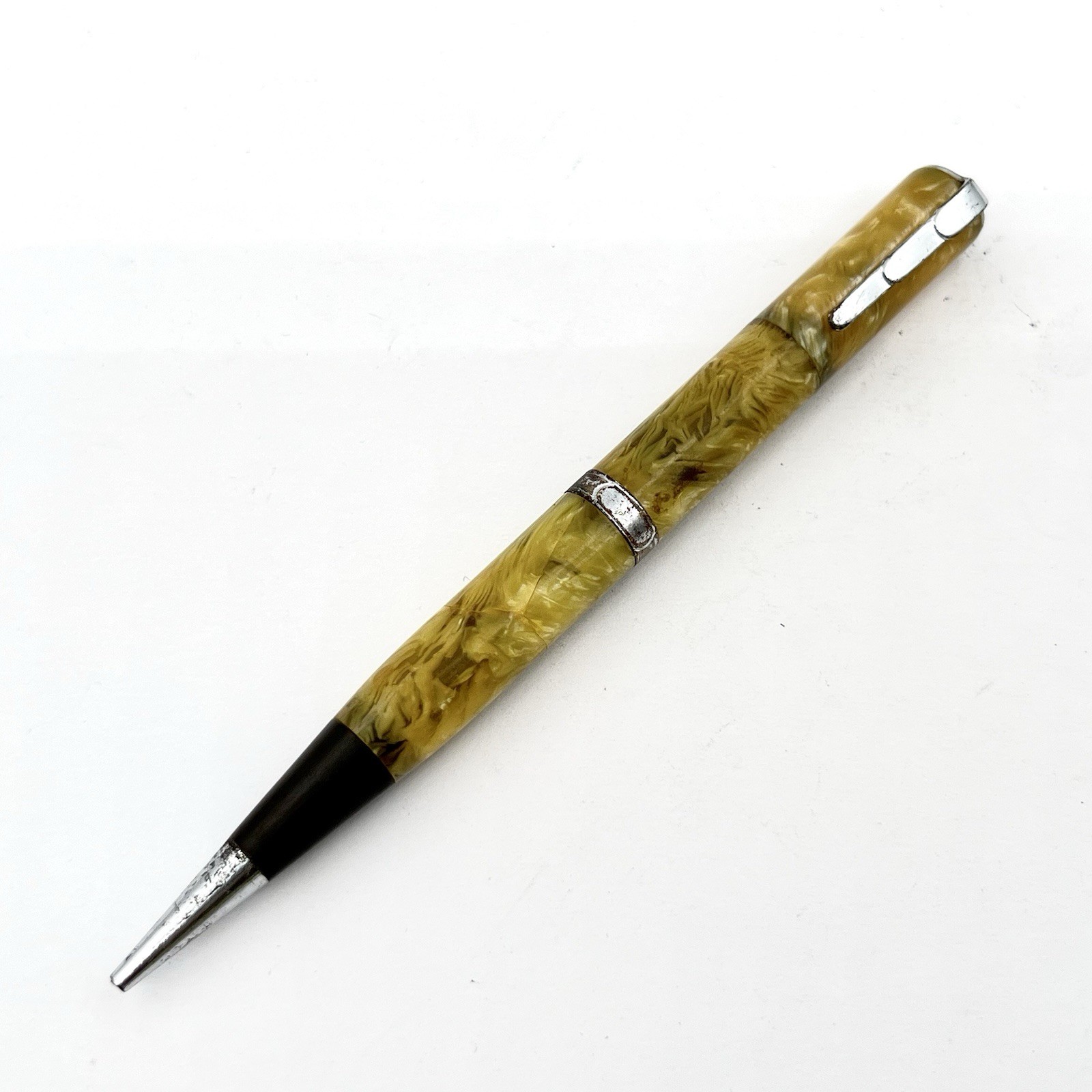 Waterman Lady Patricia Mechanical Pencil 4.25″ 1.1mm Yellow Persian Chrome Trim