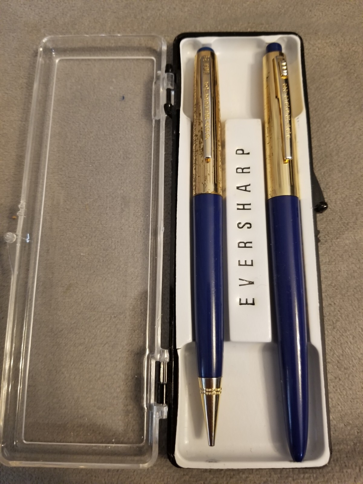 Vintage 60’s Eversharp Ball Pen & Pencil Set- Bank Advertising – Original Box