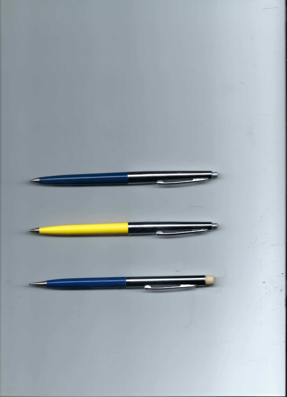 Lot of 3 Sheaffer Lifetime Ball Point Pens & Twist Mechanical Pencil W/ Chrome