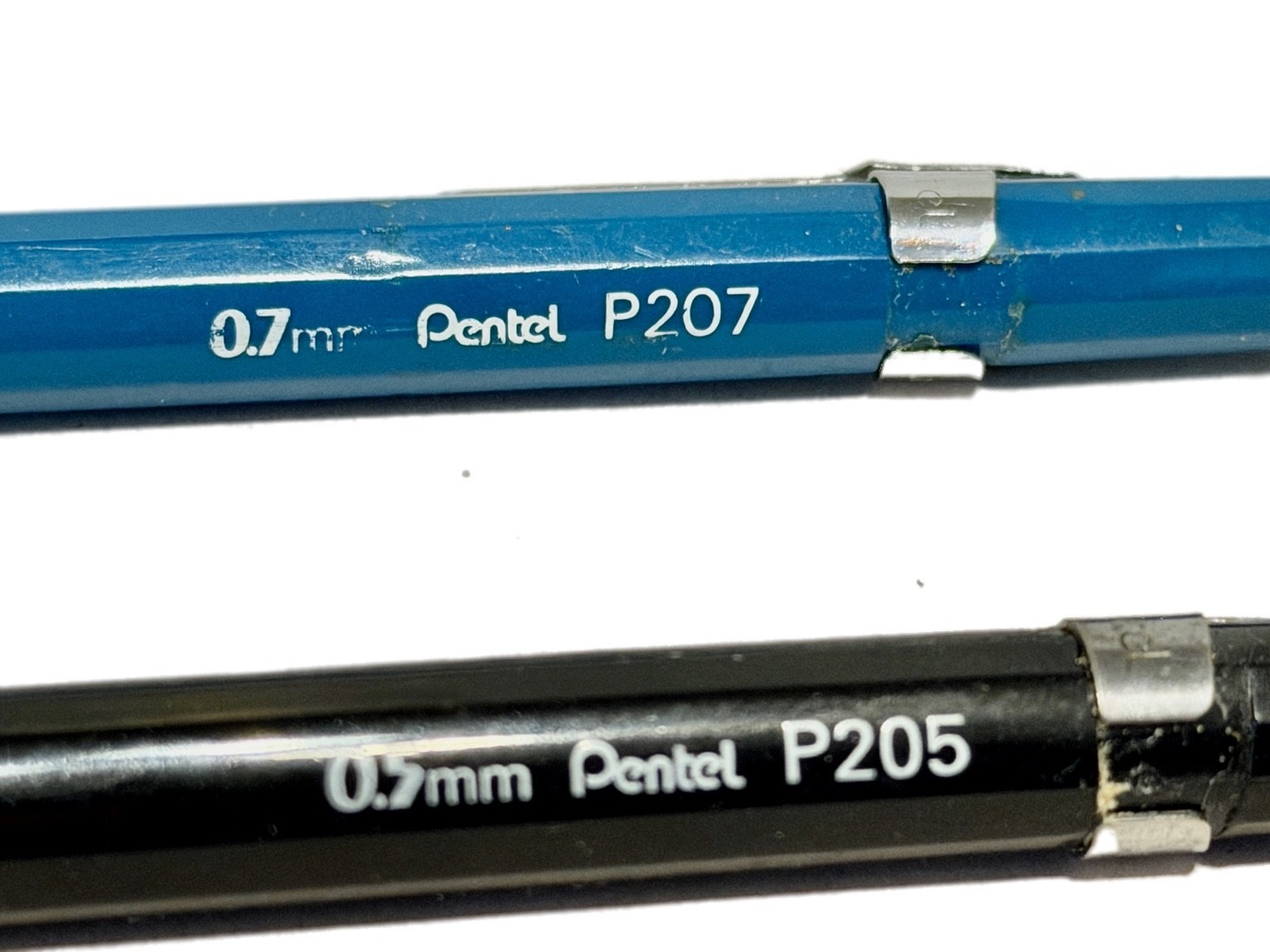 Pentel P205 P207 Mechanical Pencil Set 0.5mm 0.7mm Blue Black Made in Japan