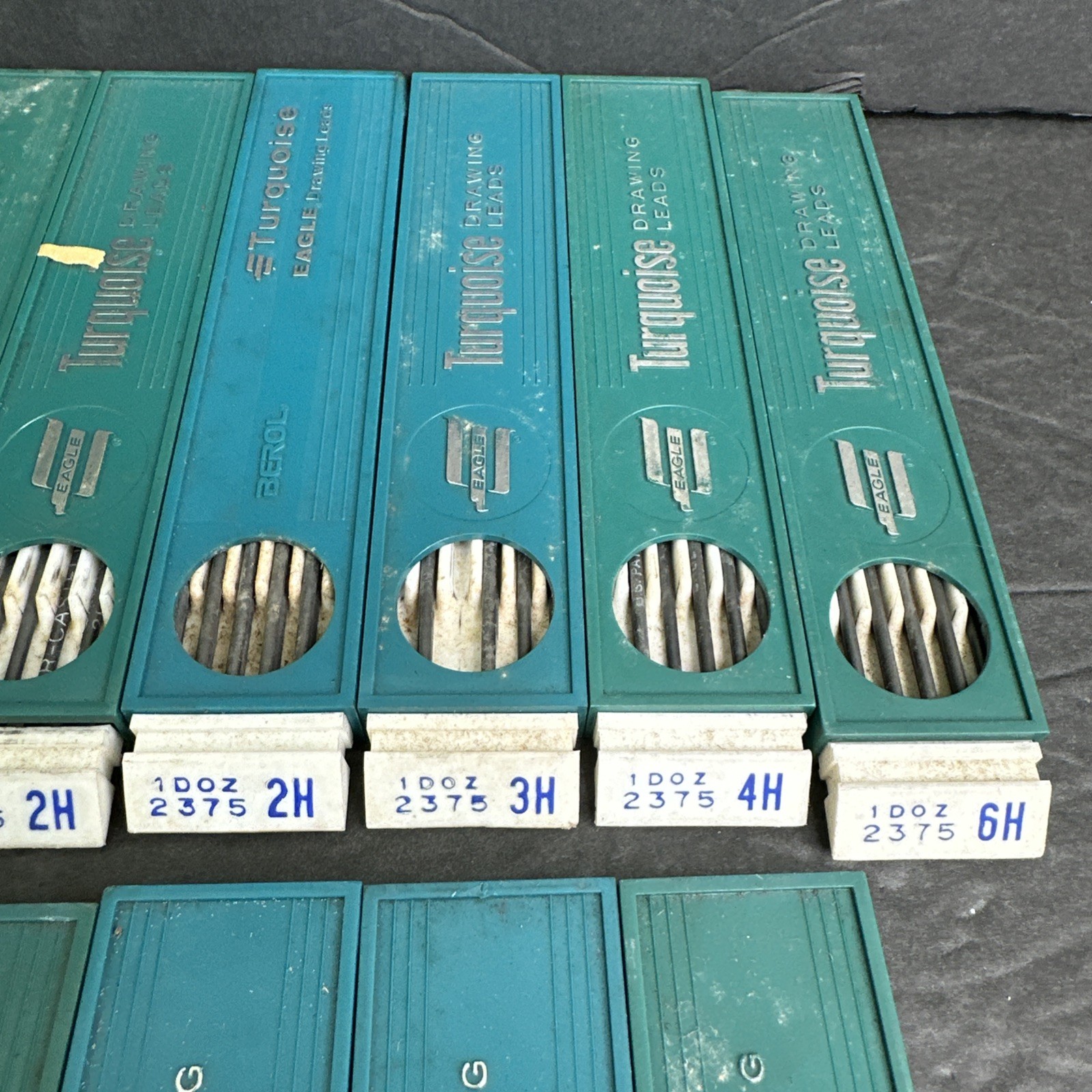 13 Packs Berol Turquoise Eagle 2375 Drawing Leads F 2H 4H 2B HB 3H 6H
