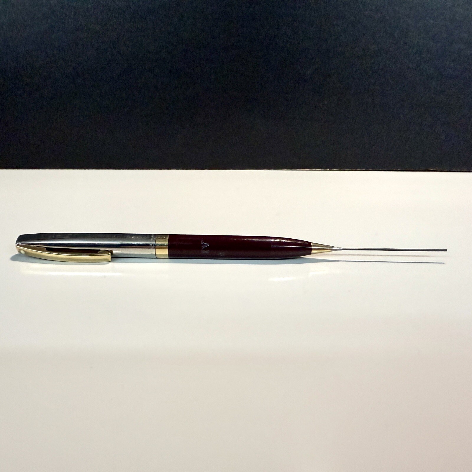 Sheaffer Touchdown Mechanical Pencil Maroon Silver Gold Color