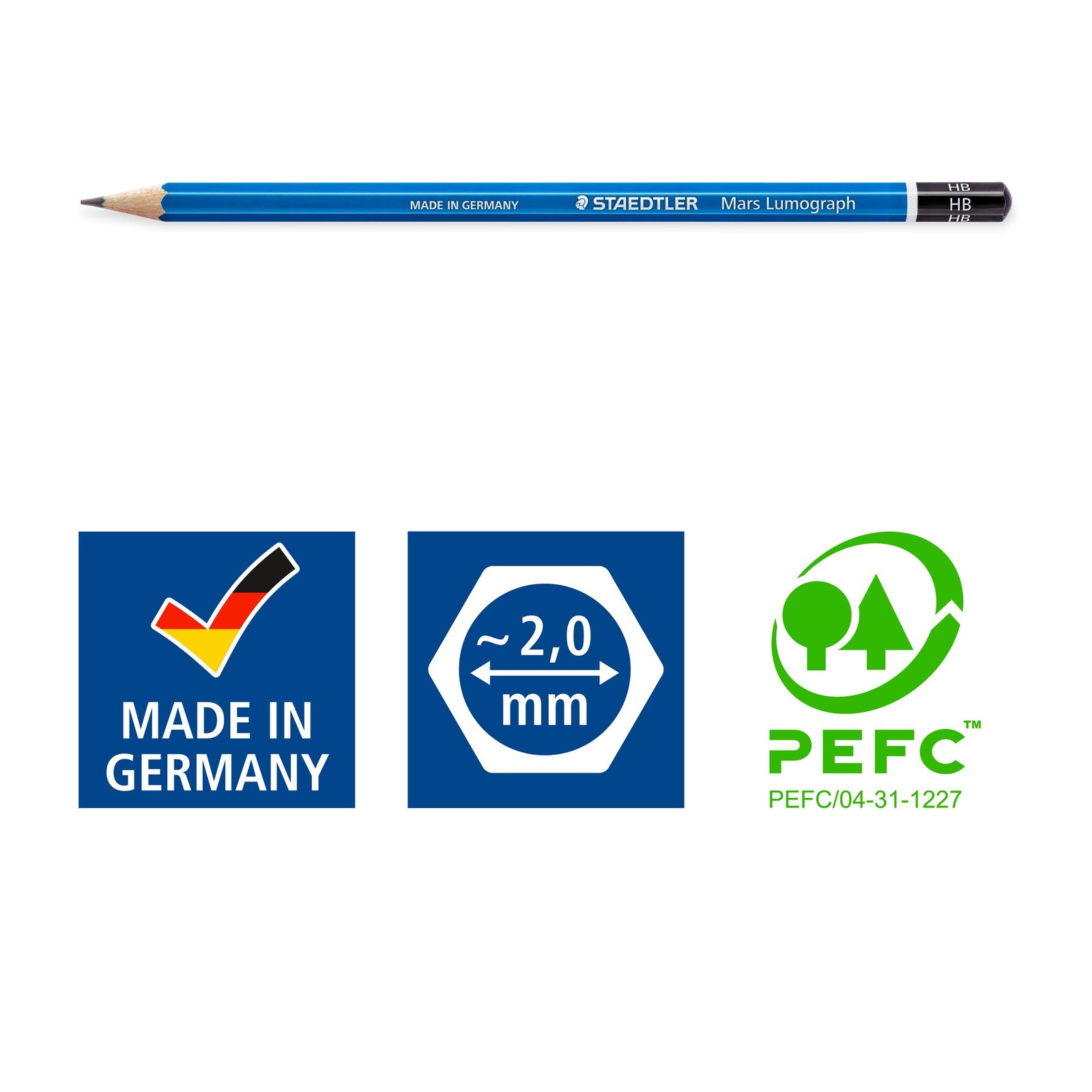 Staedtler Mars 100-HB LUMOGRAPH PENCIL HB – Box of 12 Office Product