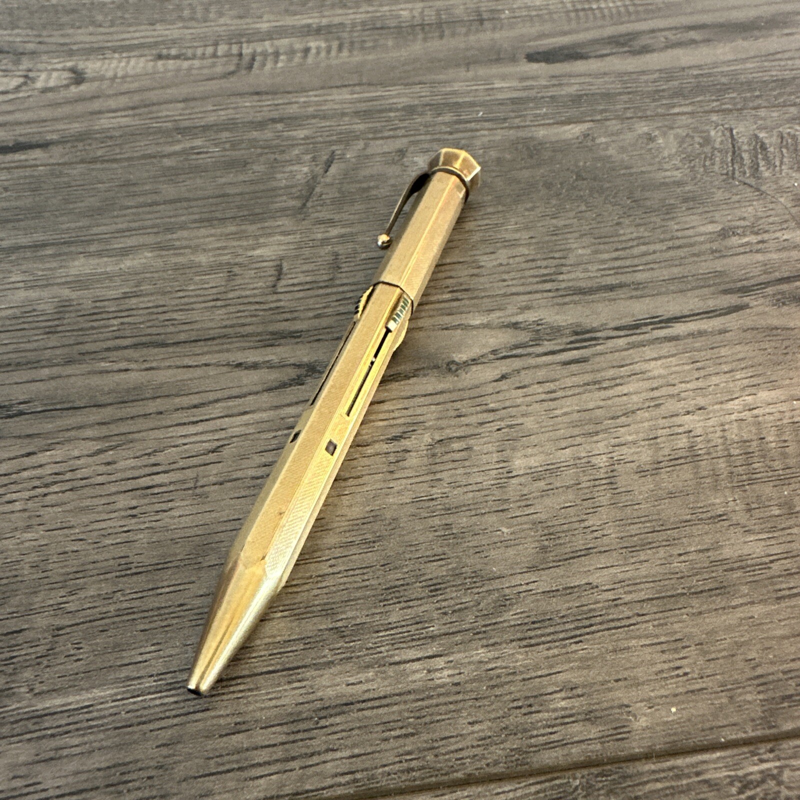 Vtg FEND SUPER NORMA Patent 4 Multi Color MECHANICAL PENCIL GOLD Germany