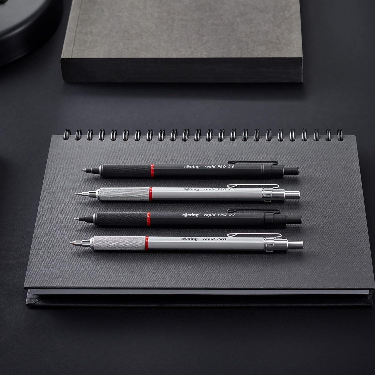 Matte Black Rapid Pro Mechanical Pencil 2.0 mm – Comfortable, High-Performance