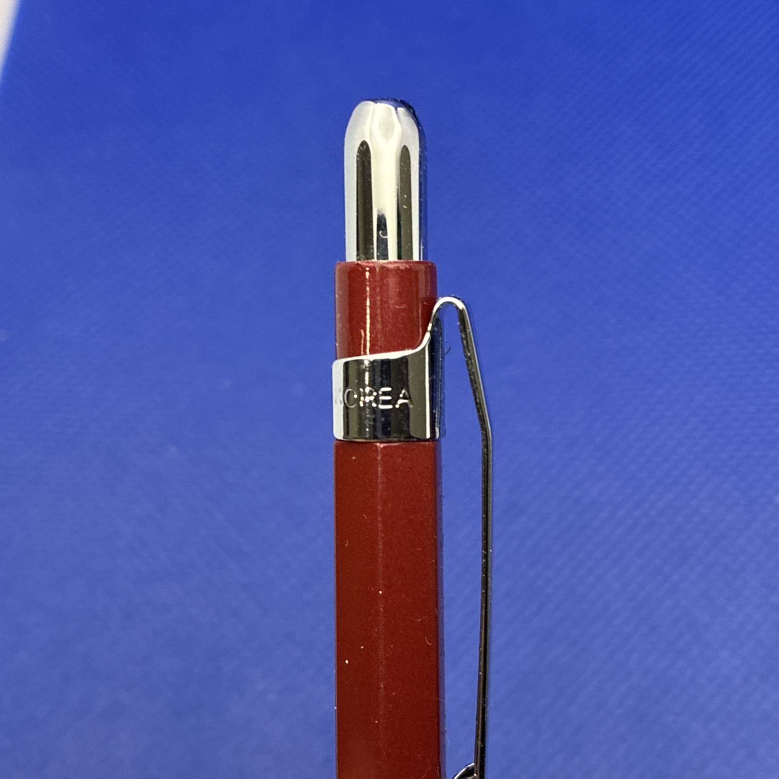 hexa 2000 mechanical pencil Red Silver Korea Micro Plastic