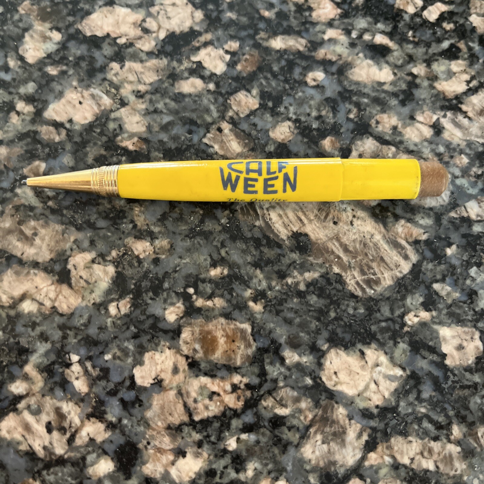 Vintage Mini Mechanical Pencil Advertising Calf Ween -C.J. (Chick) Pouliot