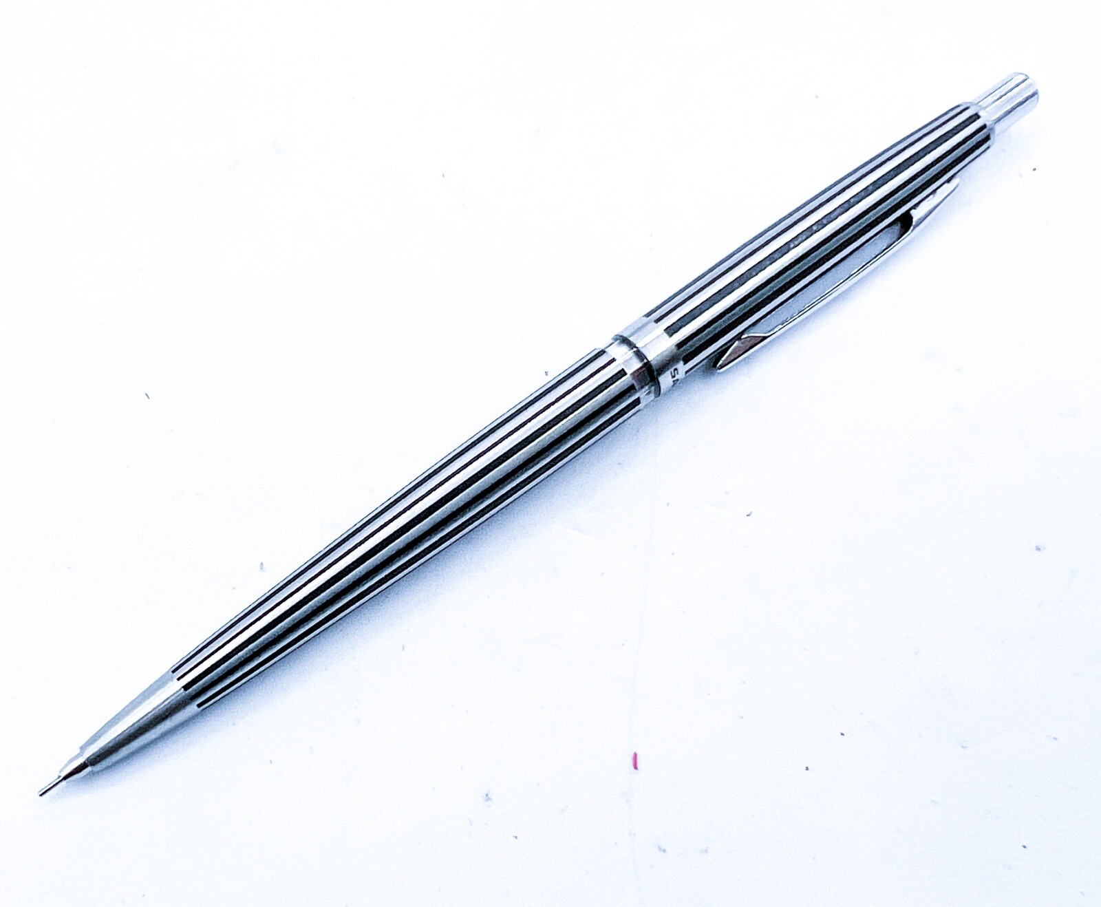 Sailor Cassette Mechanical Pencil Etched Steel 0.3/0.5 Manual retract Tip
