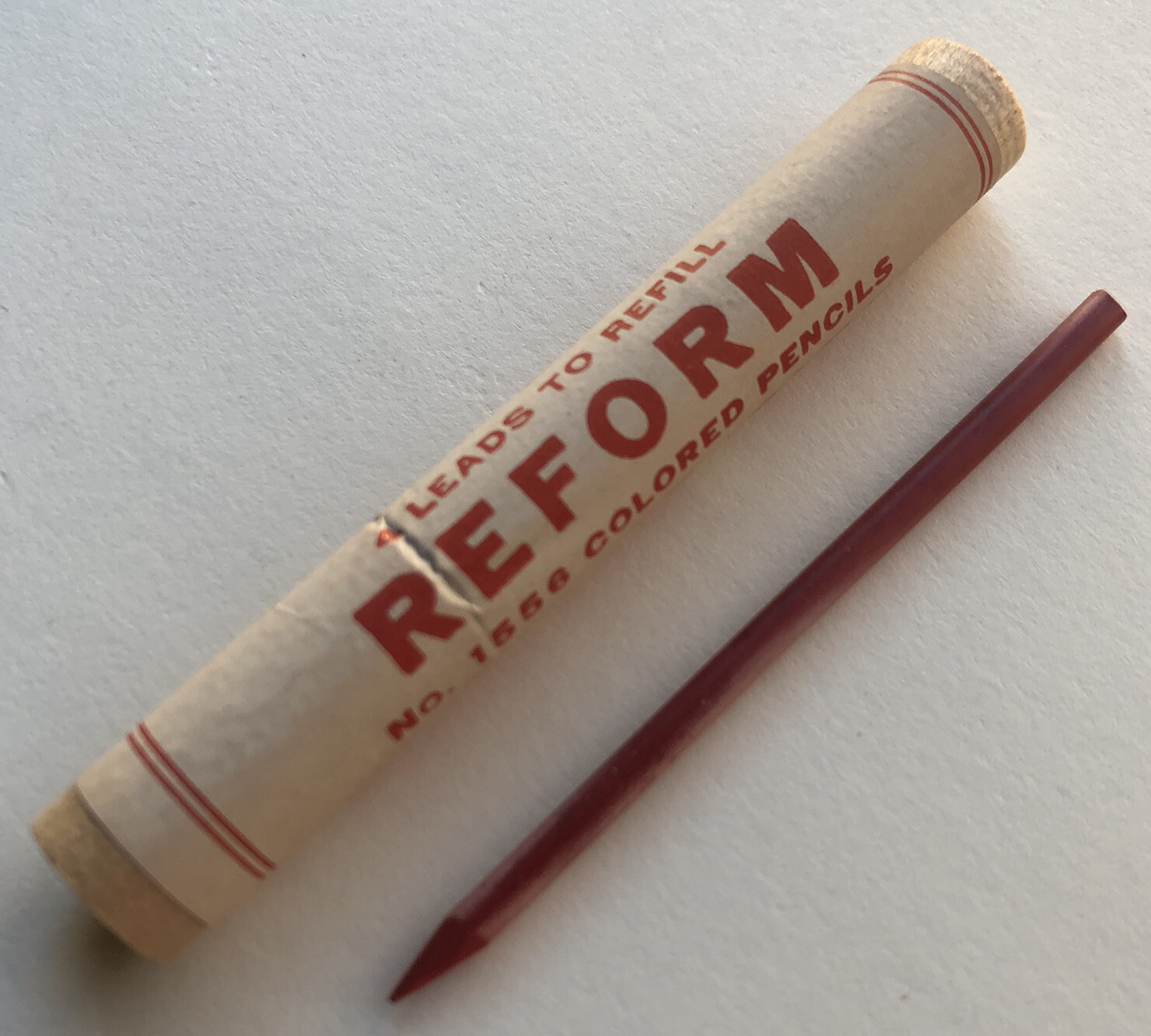 Vintage Eberhard Faber NOS Reform No. 526 Red 3.8mm Mechanical Pencil Lead USA