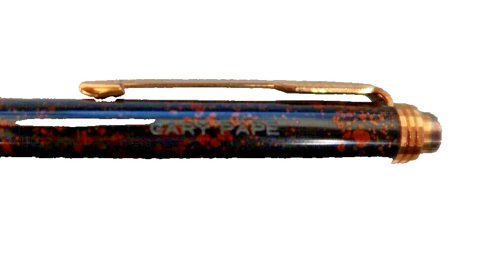 Parker Premier Chinese Lacque Pencil Black & Gold Trim Made In France Engraved