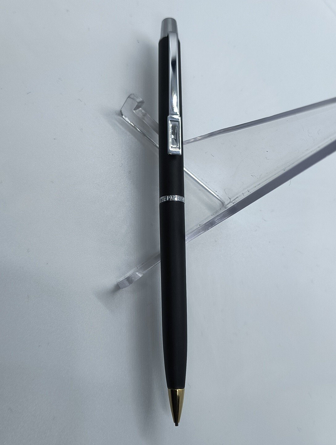 VTH Black Matte Double Heart Paper Mate Working Mech Pencil, 0.09 mm lead. NOS