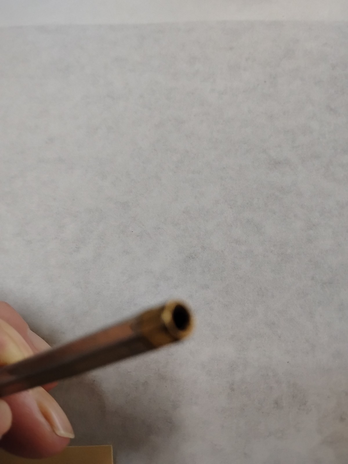 Vintage mini mechanical pencil / Gold color metal-works, Missing Clip #H5