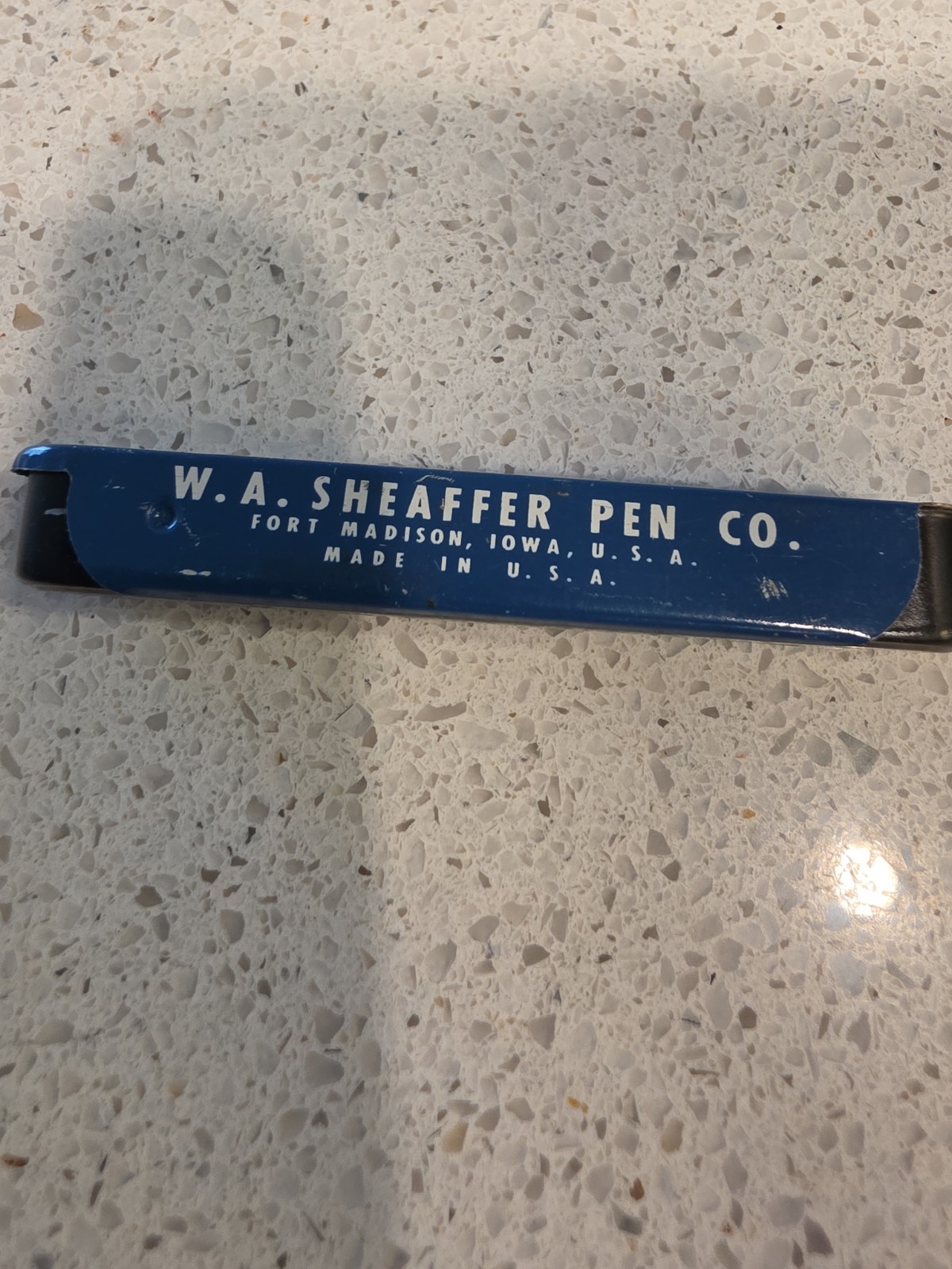 Vintage SHEAFFER Fineline U Mechanical Pencil Erasers Blue NOS 3pk Metal Tin USA