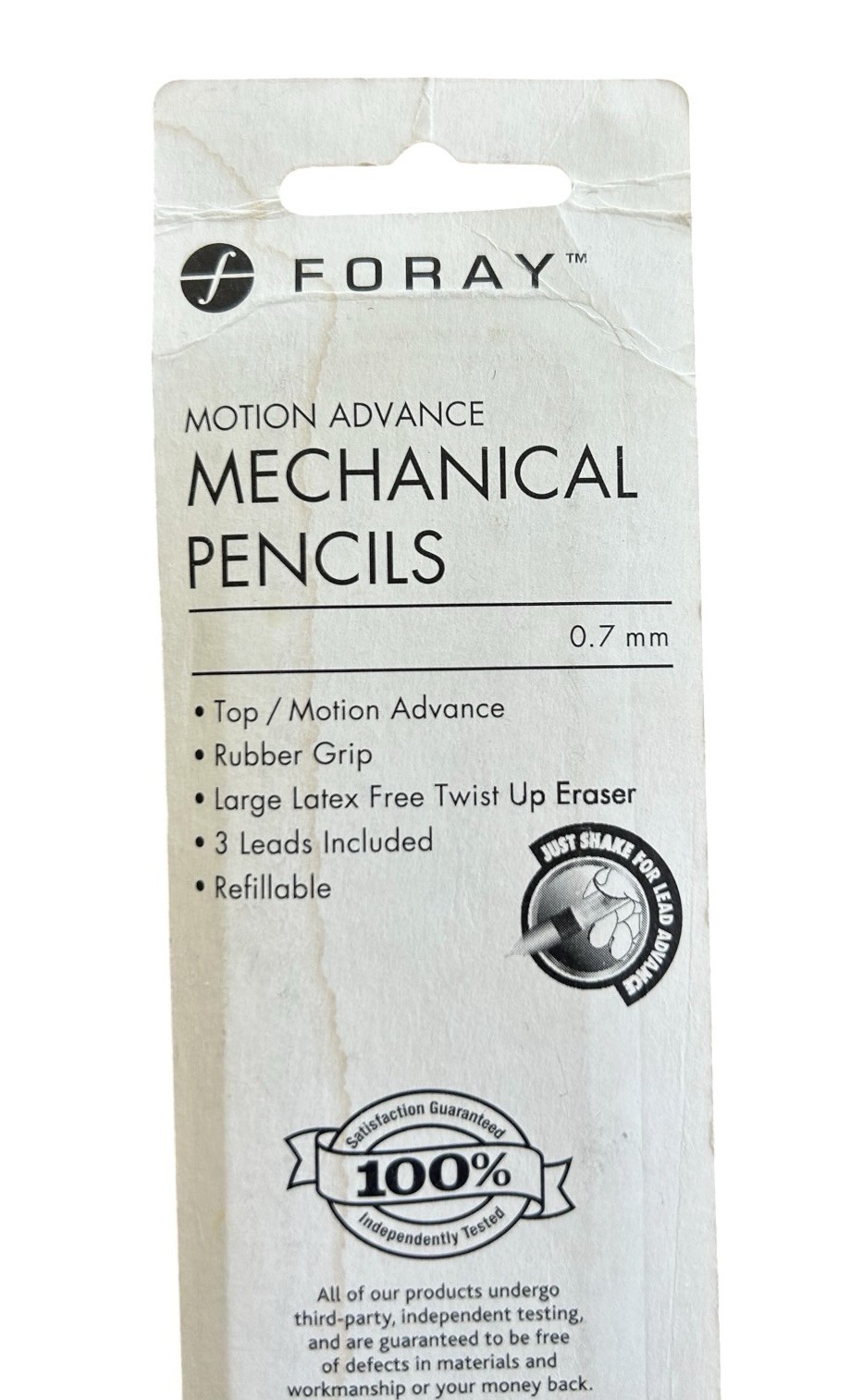 VTG 2006 Foray NOS Mechanical Pencils Two Pack X 2 Motion Advance Rubber Grip