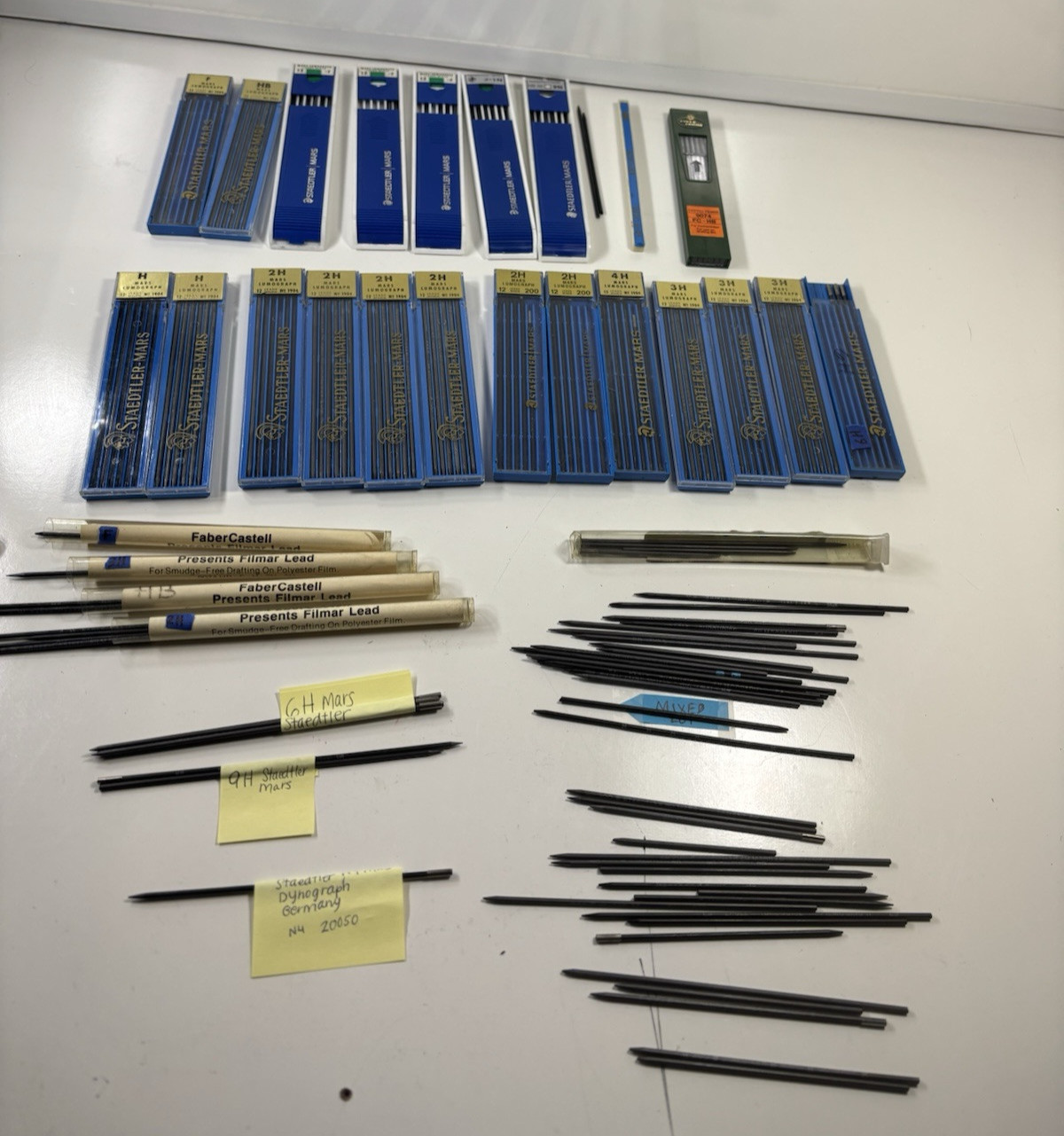 Staedtler Mars Lumograph Castell Drafting Drawing Pencil Leads 2H 3H 4H HB