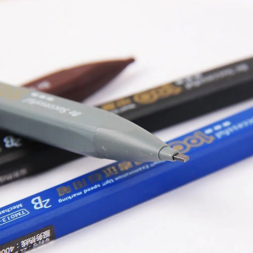 0.9mm 2B Mechanical Pencil Set – Includes 1 Pencil & 6 Lead Refills – Black Lead