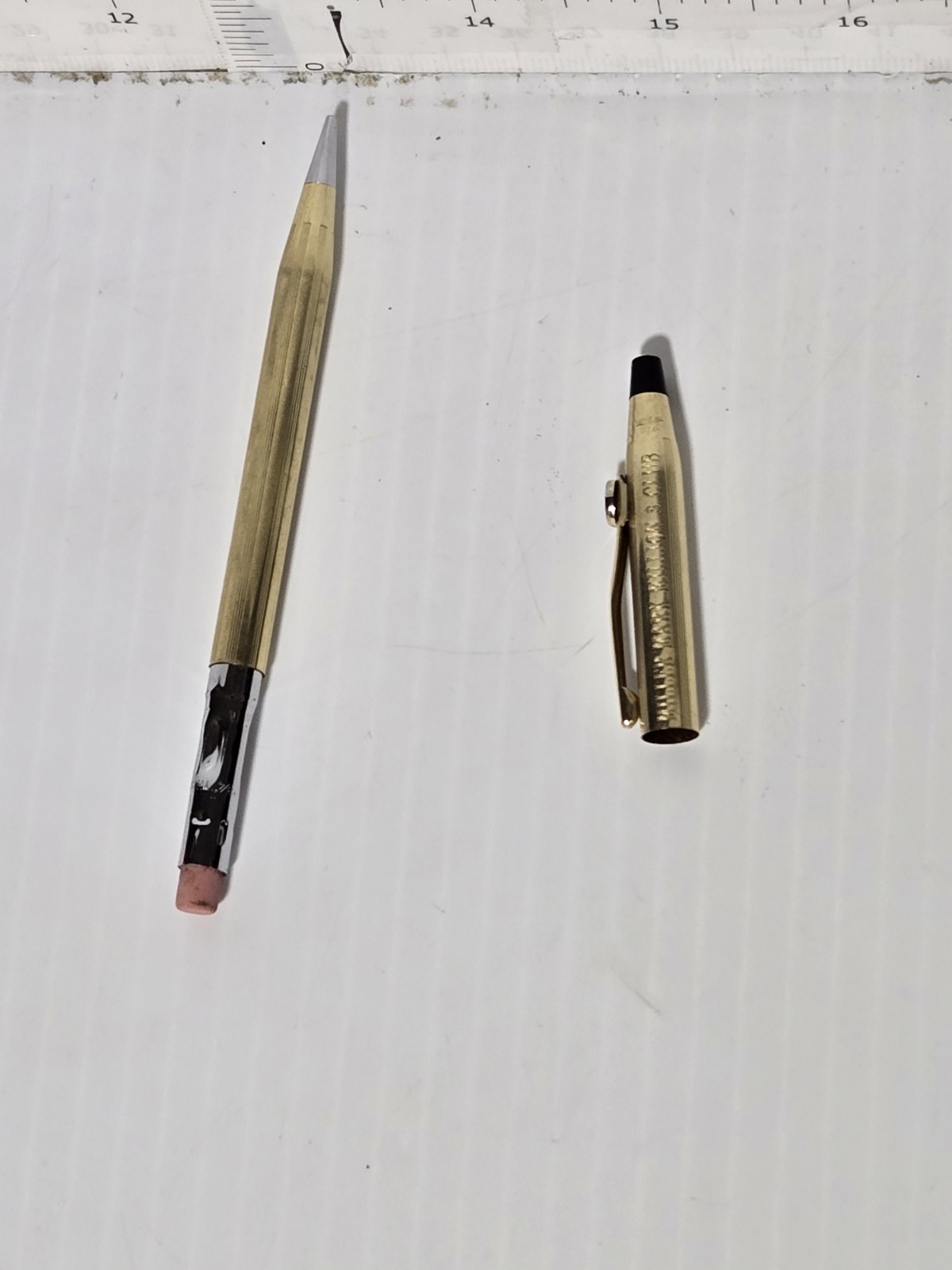 VINTAGE MONOGRAMMED MECHANICAL PENCIL 1/20 10k GOLD FILLED – Non-working