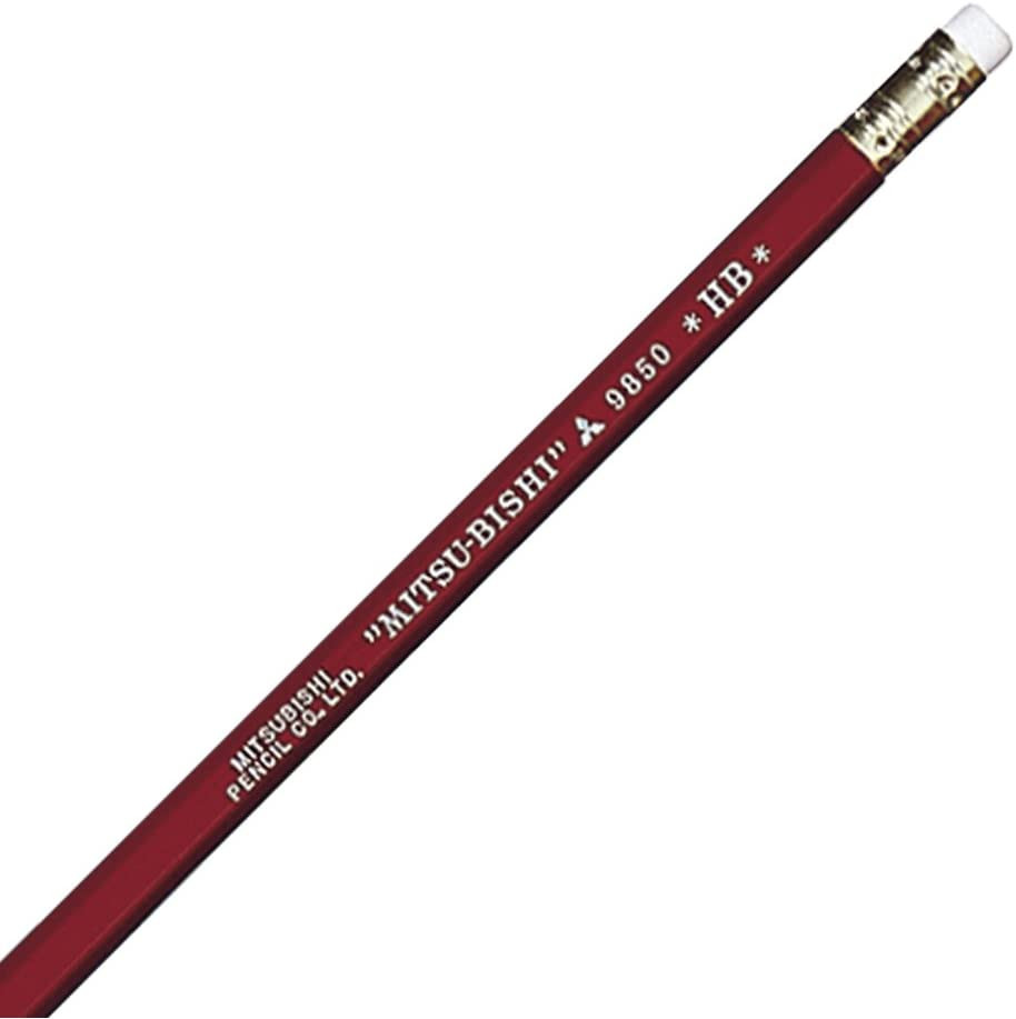 B. Toys Mitsubishi Pencil with Pencil Eraser 9850 Hardness HB K9850HB